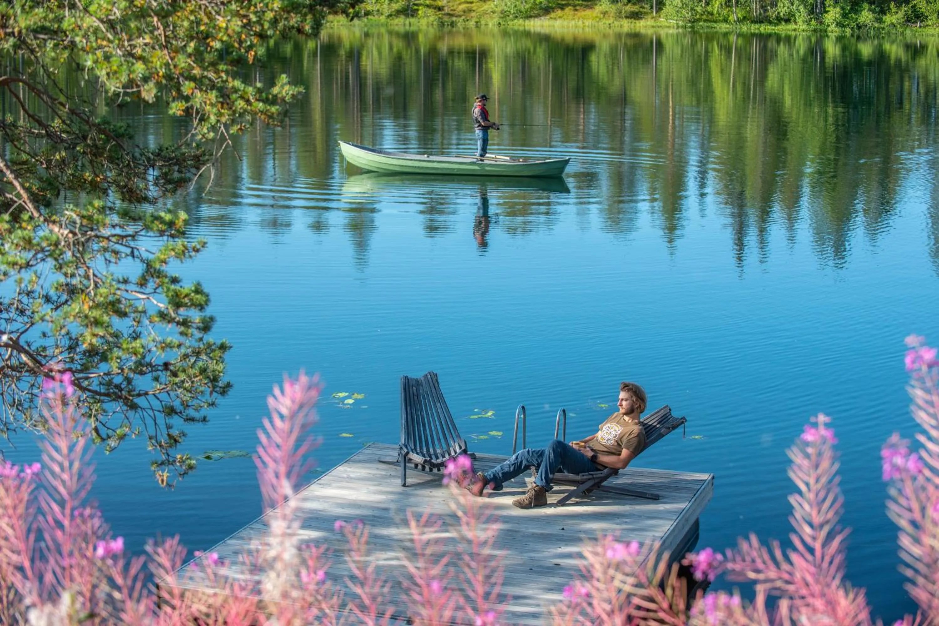 Lake view in Pinetree Lodge