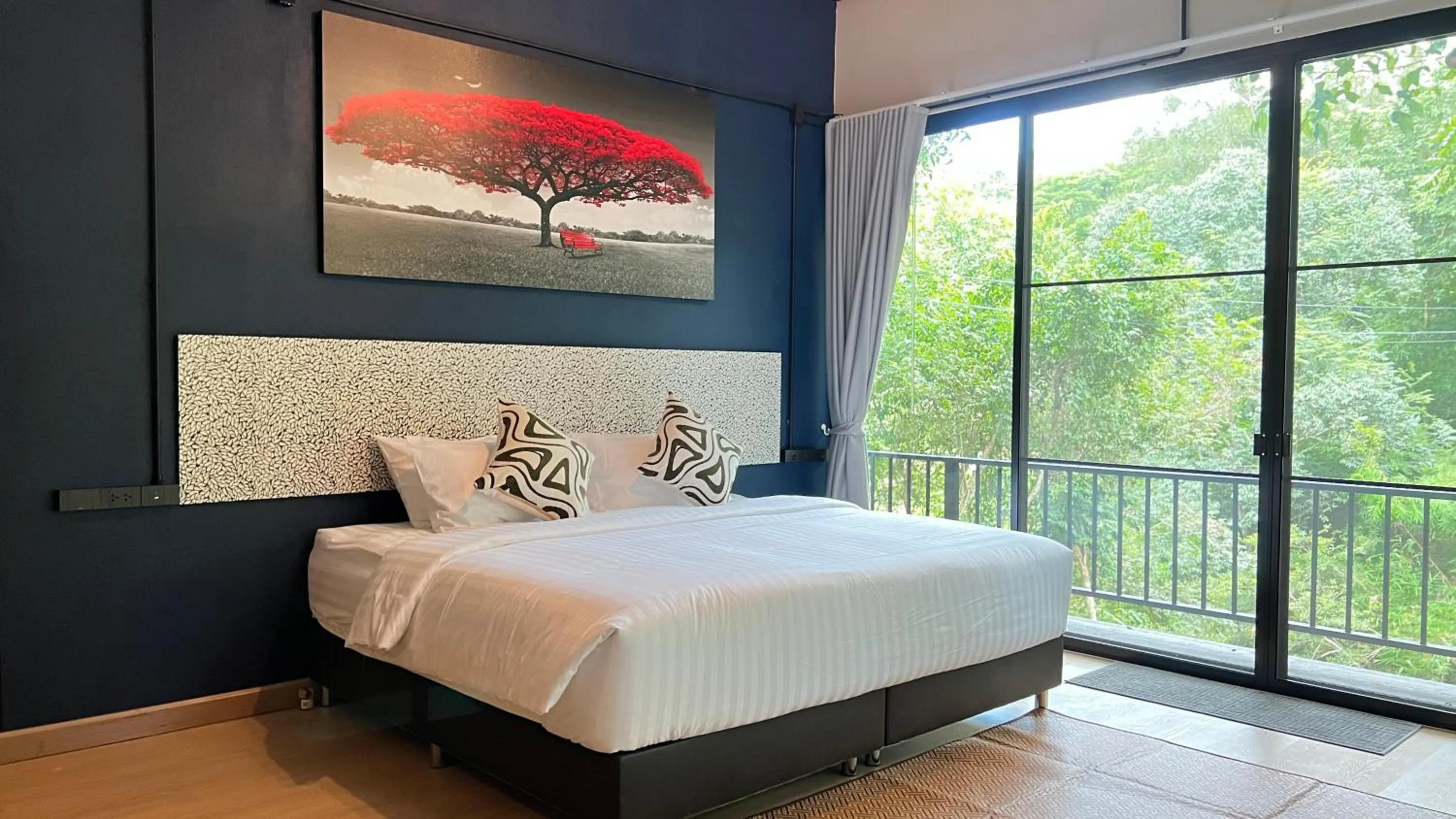Bed in Plern Malee Resort