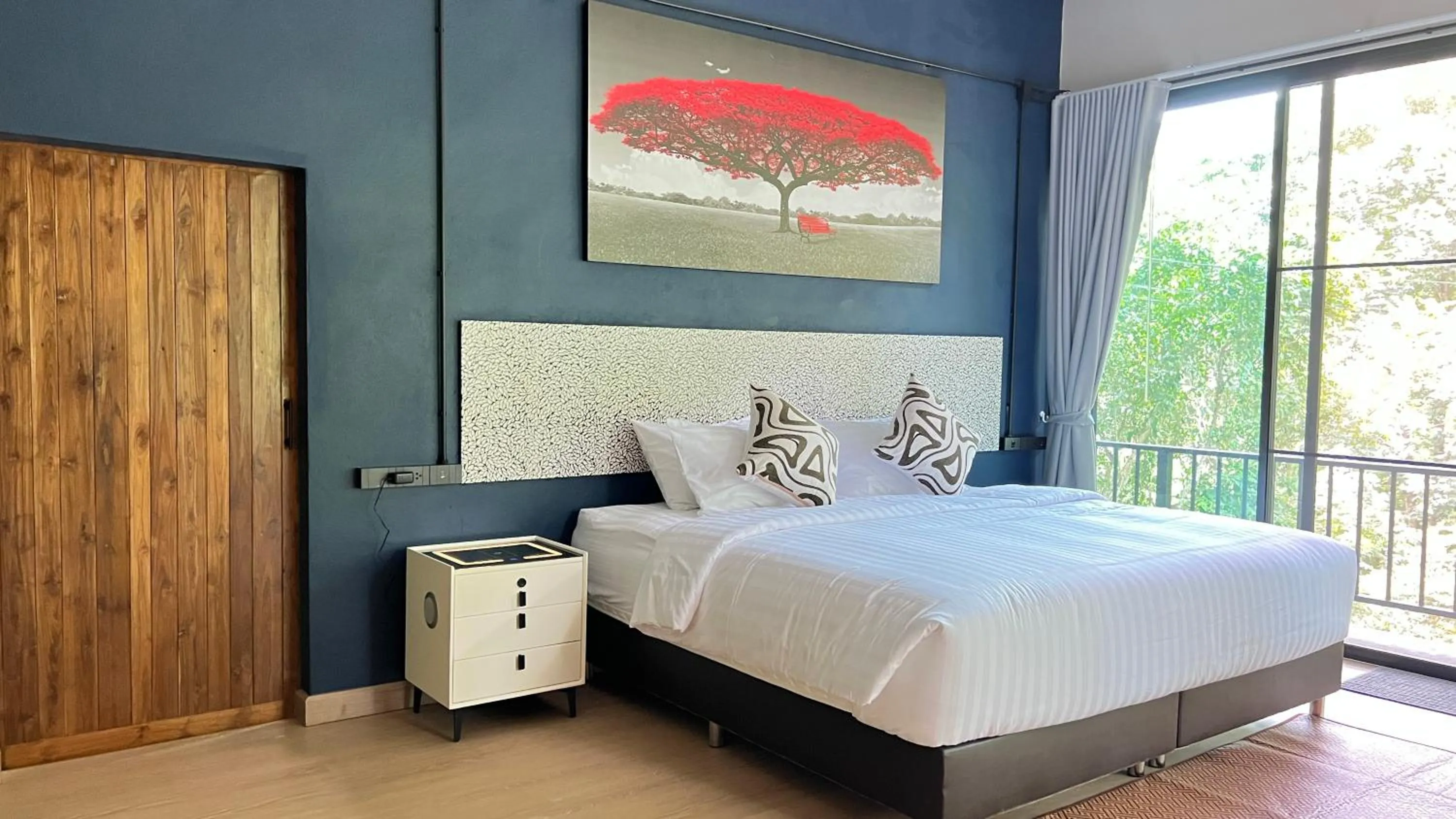 Bed in Plern Malee Resort