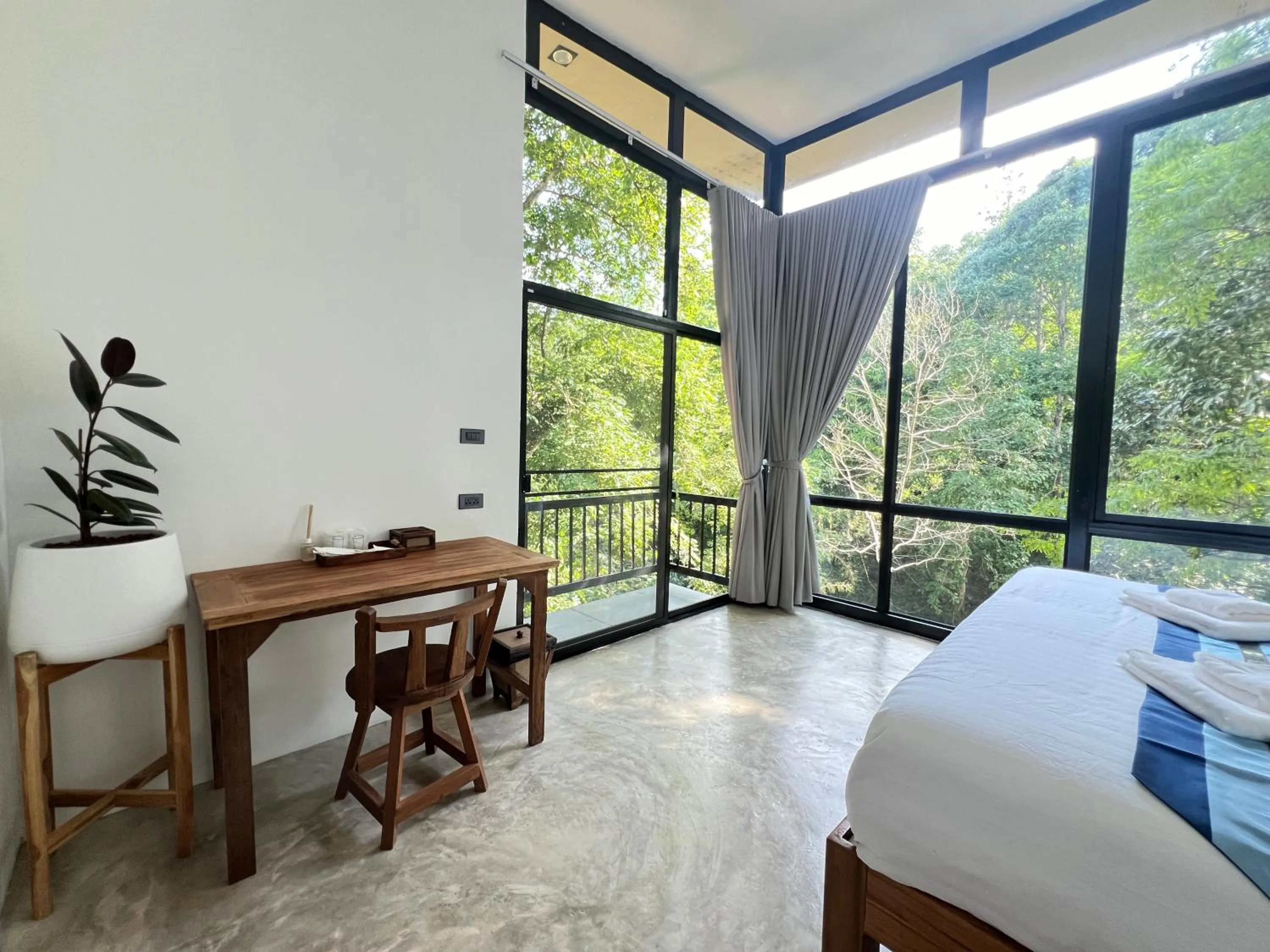 Bed in Plern Malee Resort