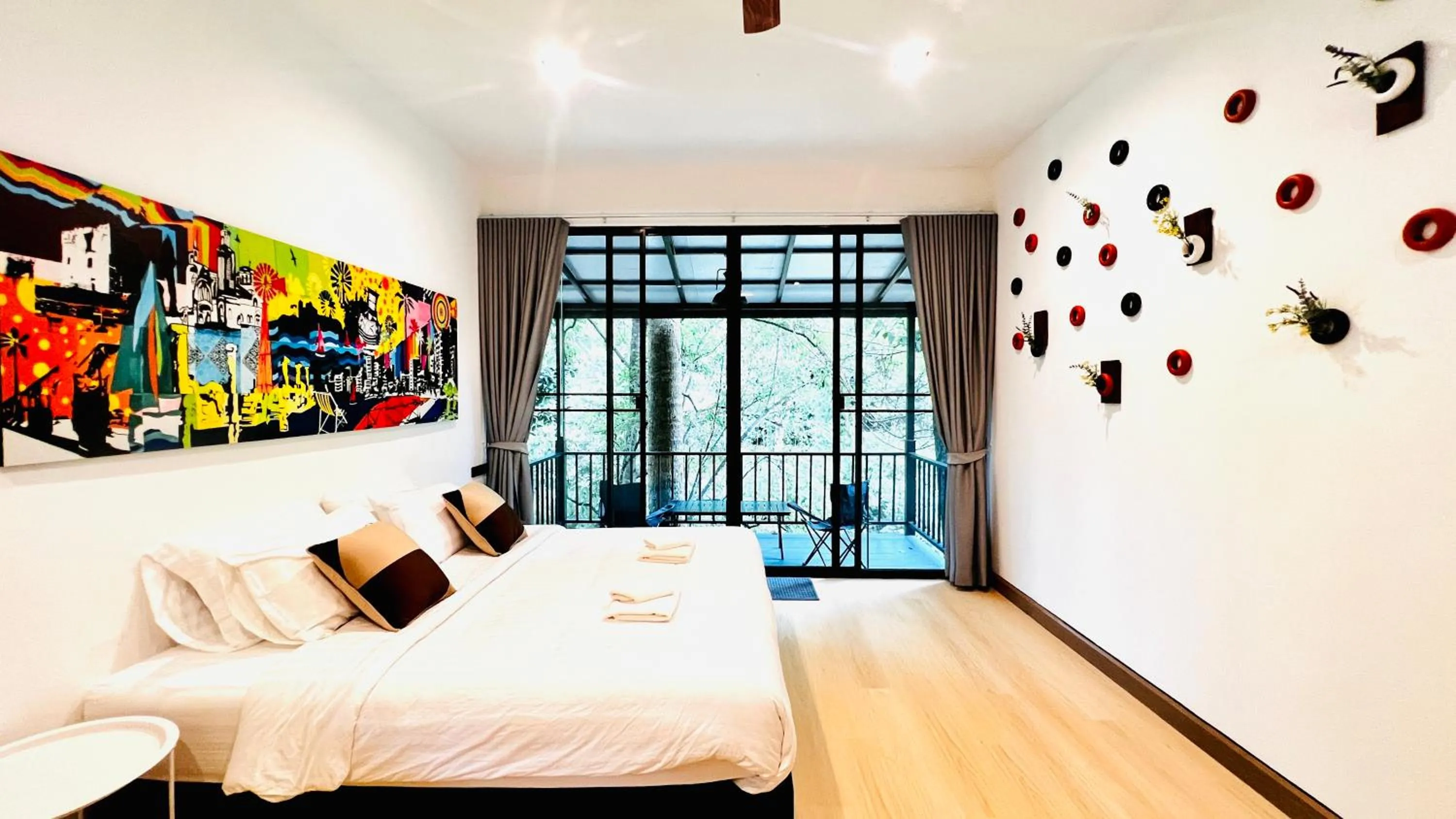 Bed in Plern Malee Resort
