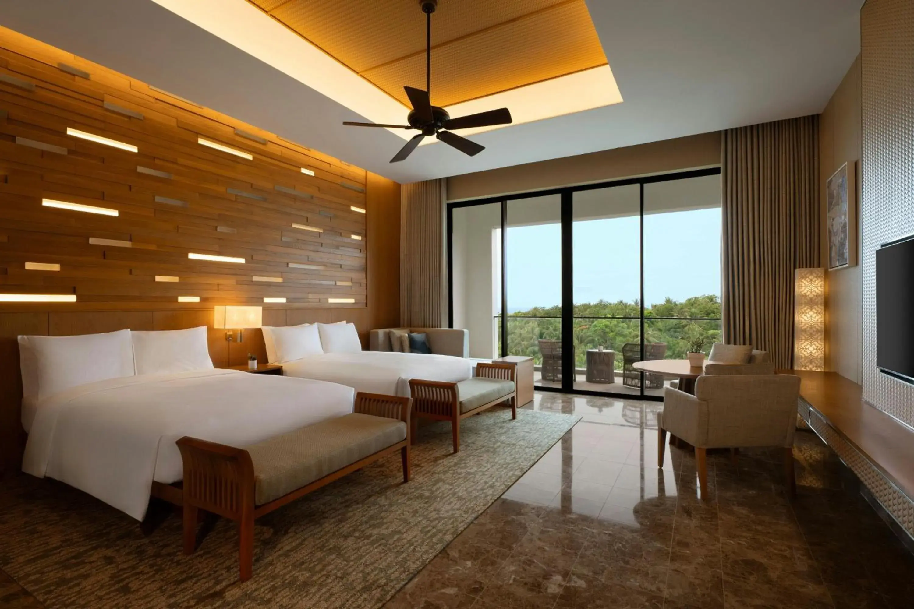 Deluxe Double Room with Two Double Beds and Balcony in JW Marriott Cam Ranh Bay Resort & Spa Deluxe Double Room with Two Double Beds and Balcony in JW Marriott Cam Ranh Bay Resort & Spa