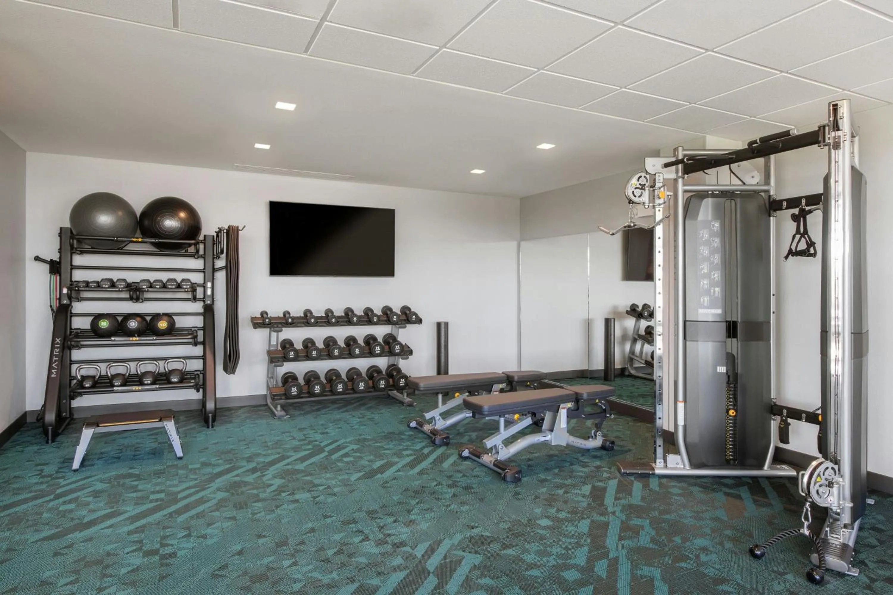 Fitness centre/facilities in TownePlace Suites by Marriott Great Falls