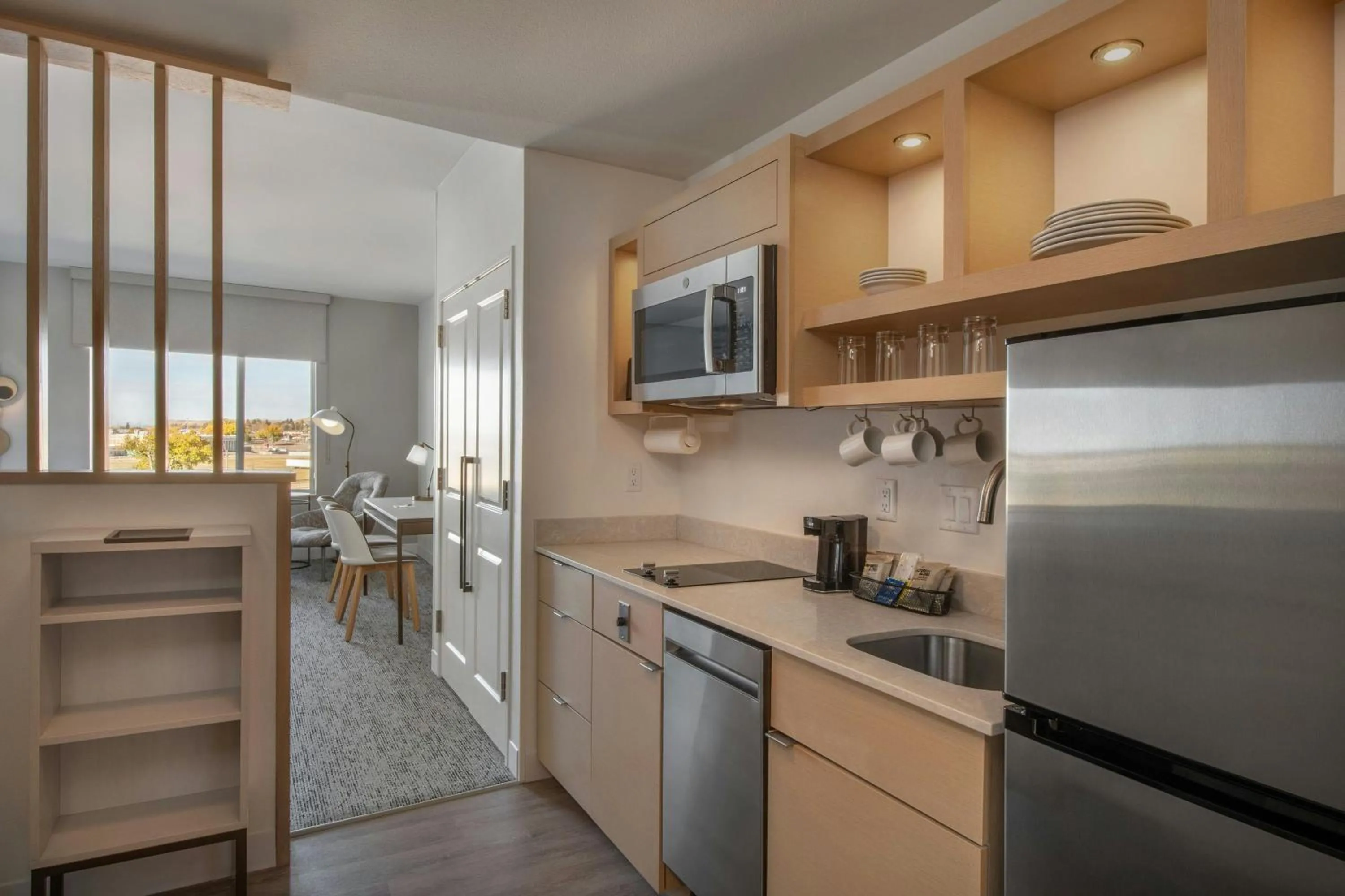 Kitchen or kitchenette in TownePlace Suites by Marriott Great Falls