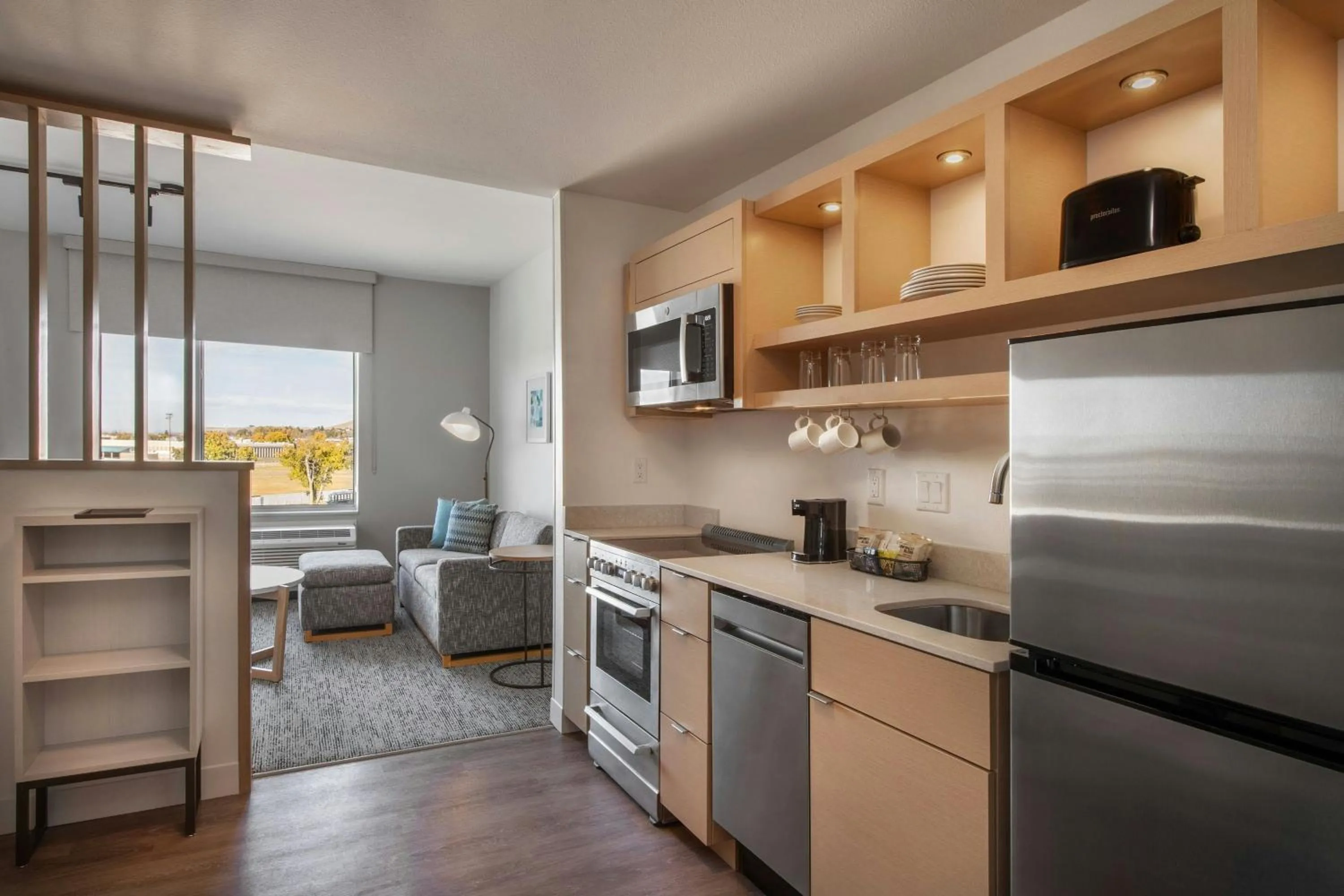 Kitchen or kitchenette in TownePlace Suites by Marriott Great Falls