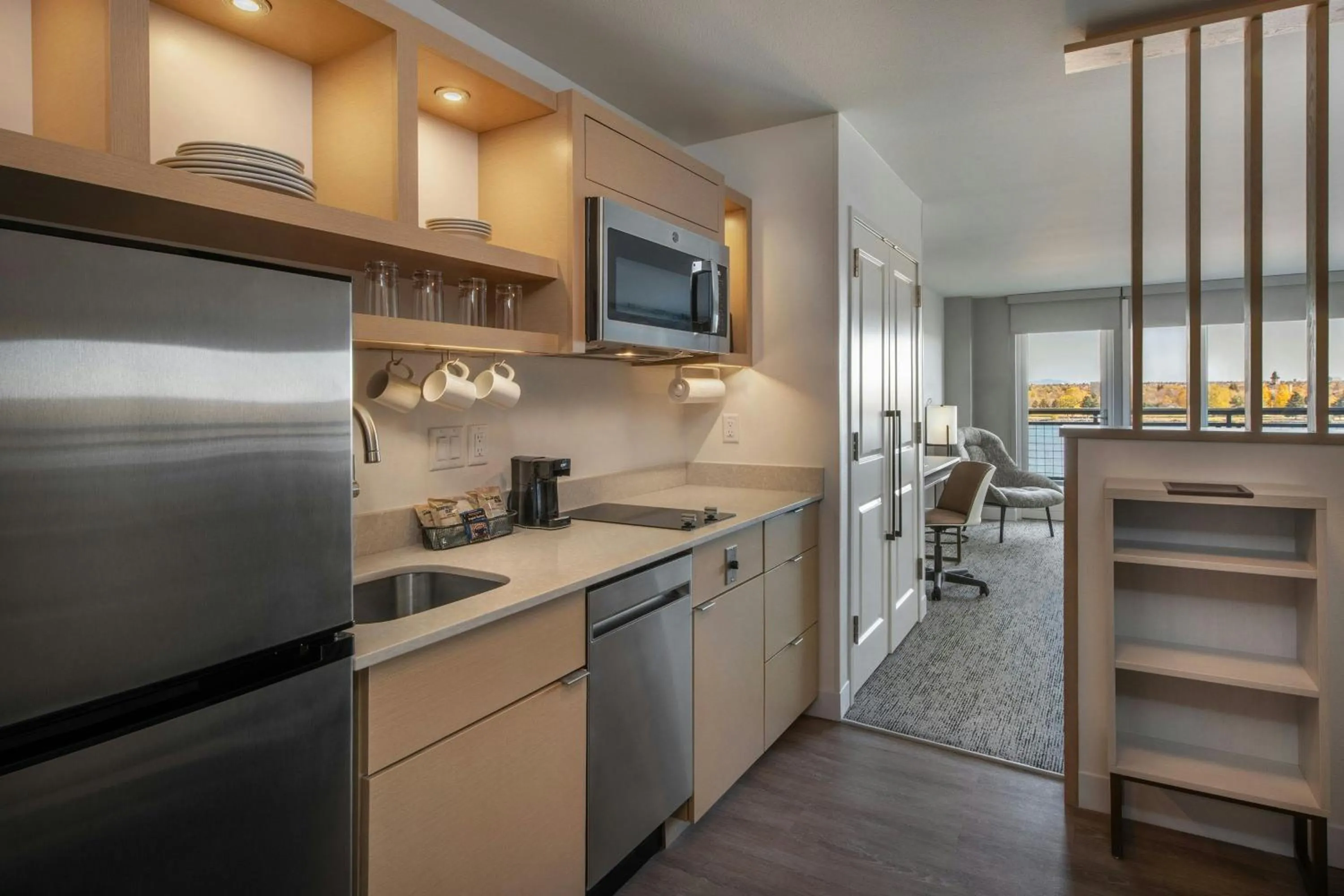 Kitchen or kitchenette in TownePlace Suites by Marriott Great Falls