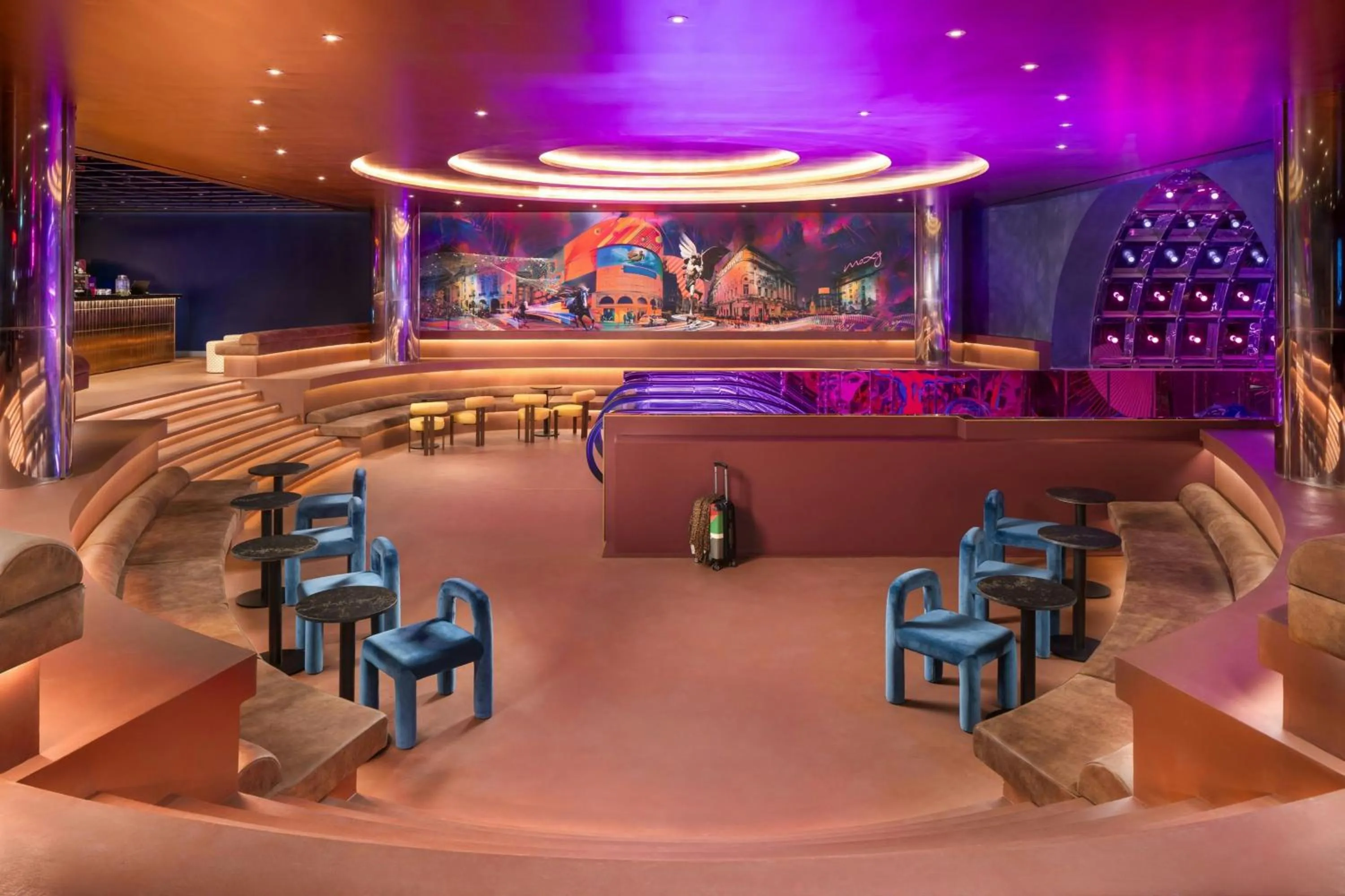 Lobby or reception in Moxy London Piccadilly Circus