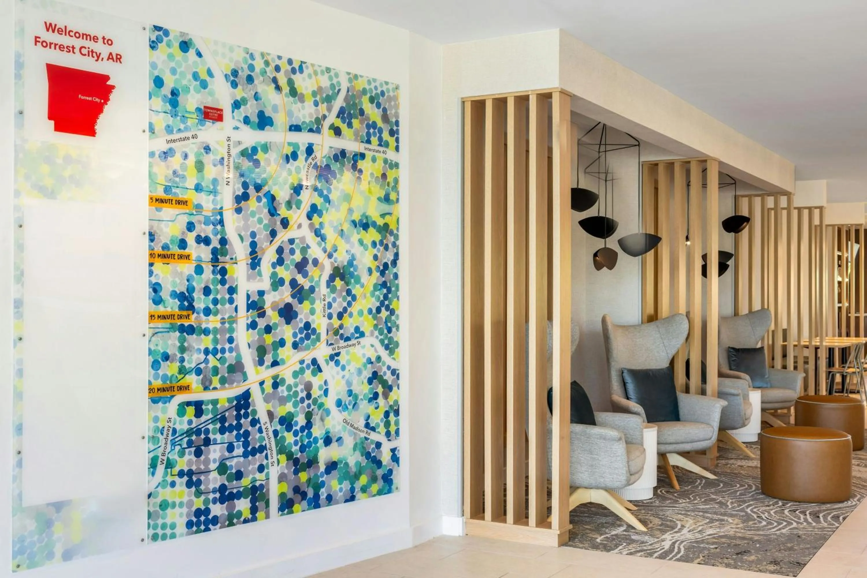 Lobby or reception in TownePlace Suites by Marriott Forrest City