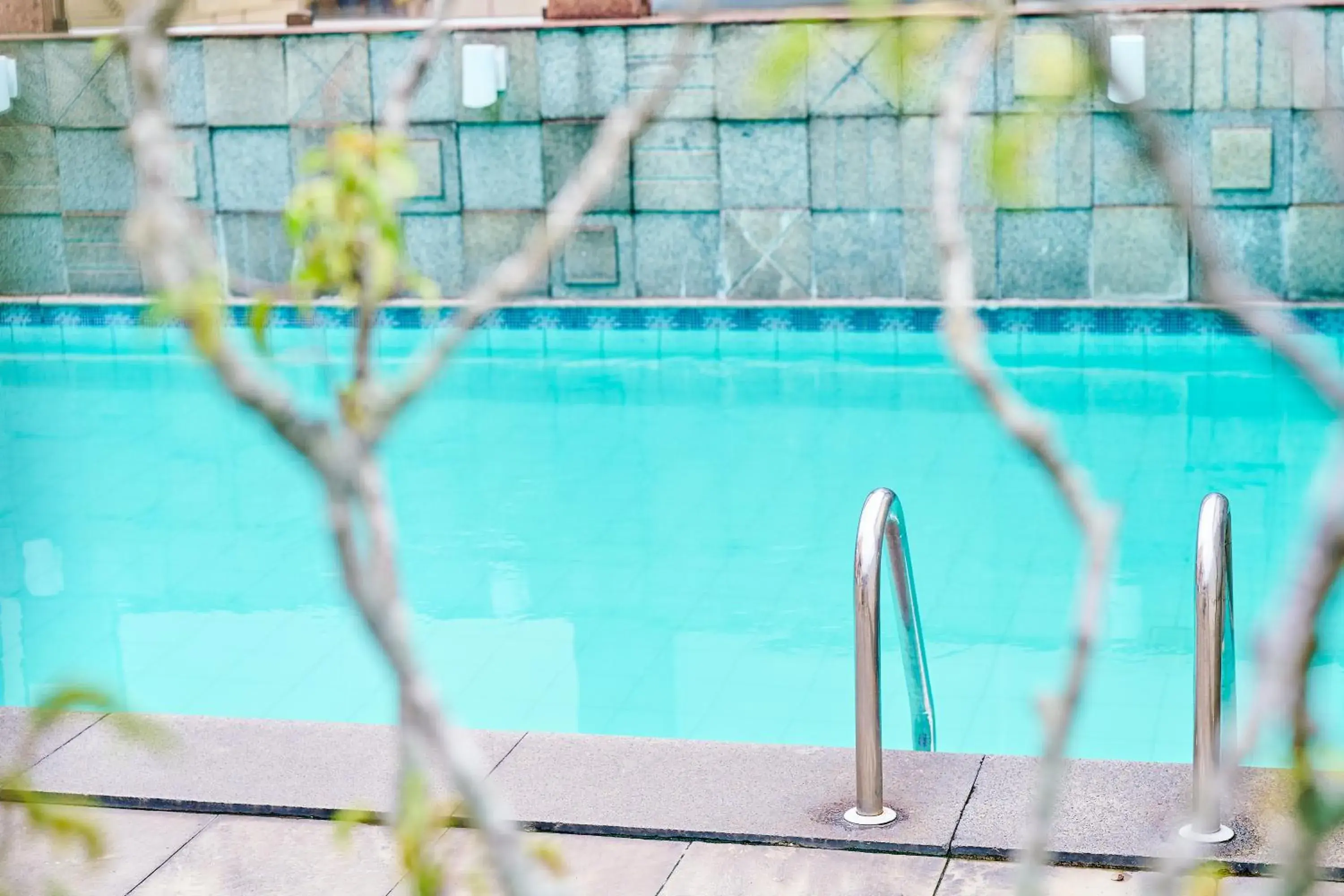 Swimming pool in South American Copacabana Hotel Swimming pool in South American Copacabana Hotel