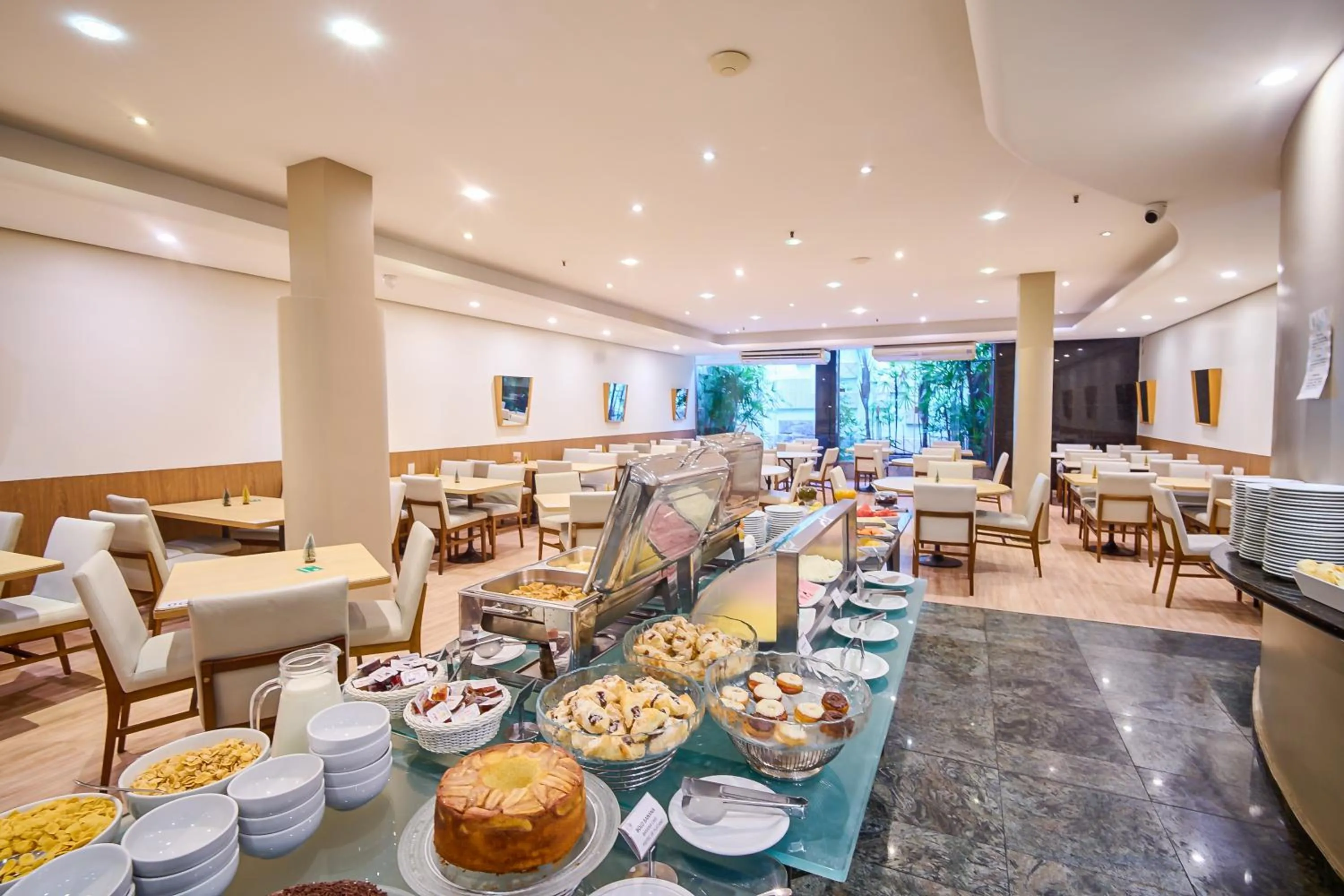 Breakfast in South American Copacabana Hotel