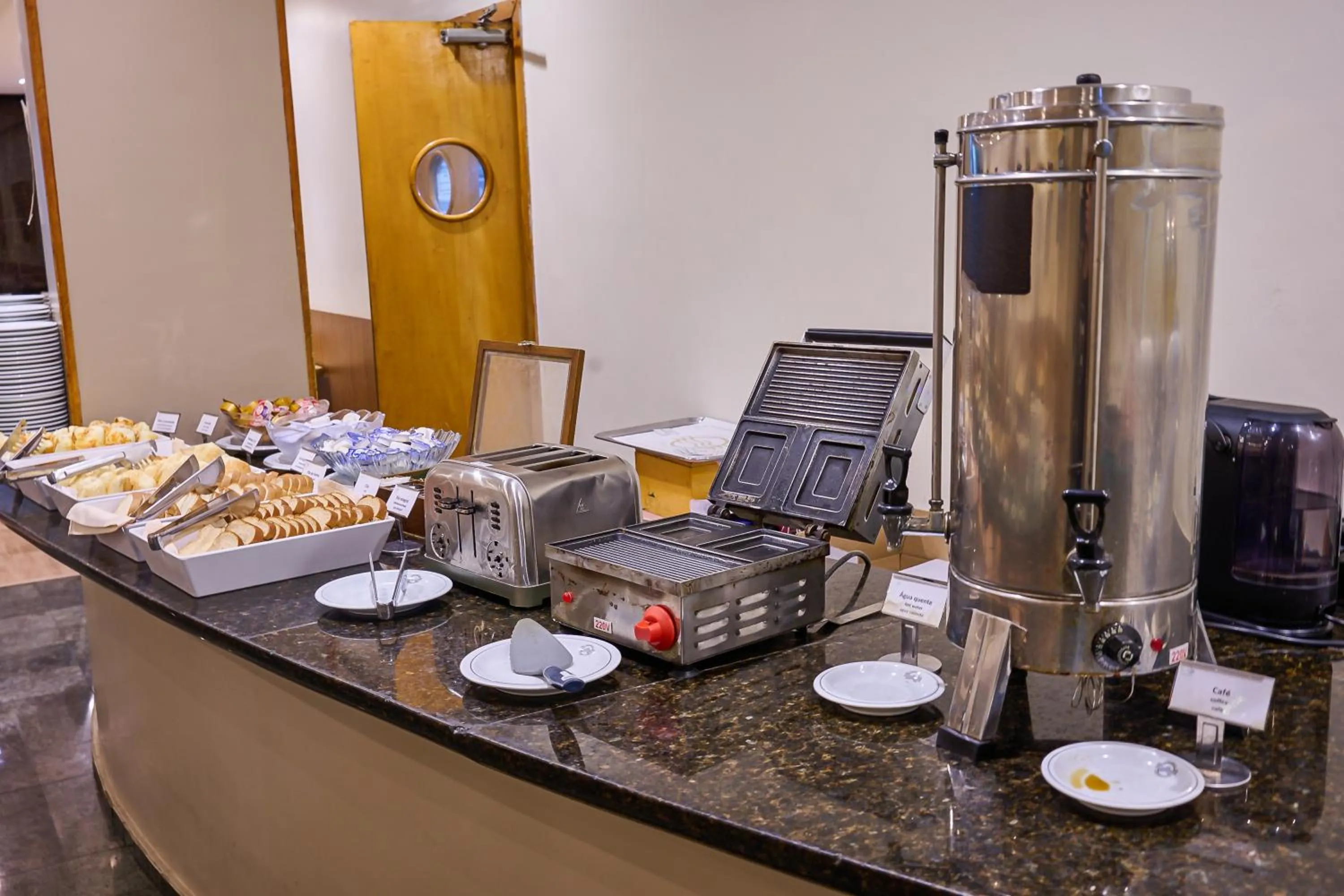 Breakfast in South American Copacabana Hotel