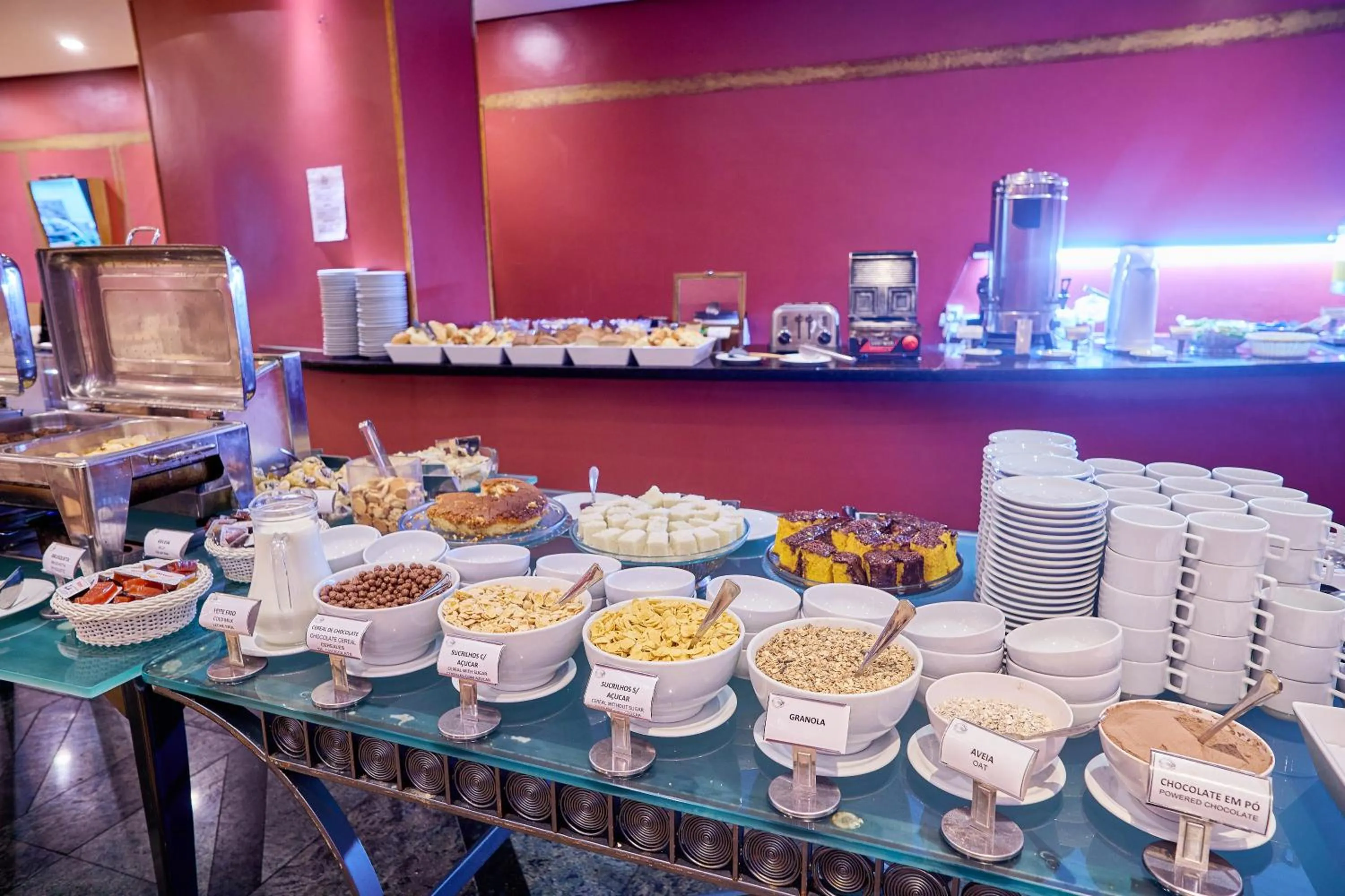 Breakfast in South American Copacabana Hotel