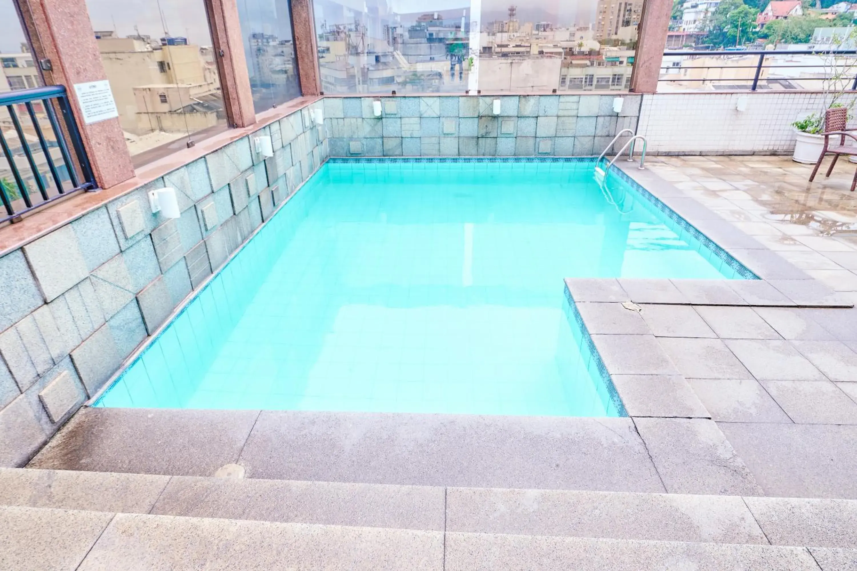 Swimming pool in South American Copacabana Hotel Swimming pool in South American Copacabana Hotel