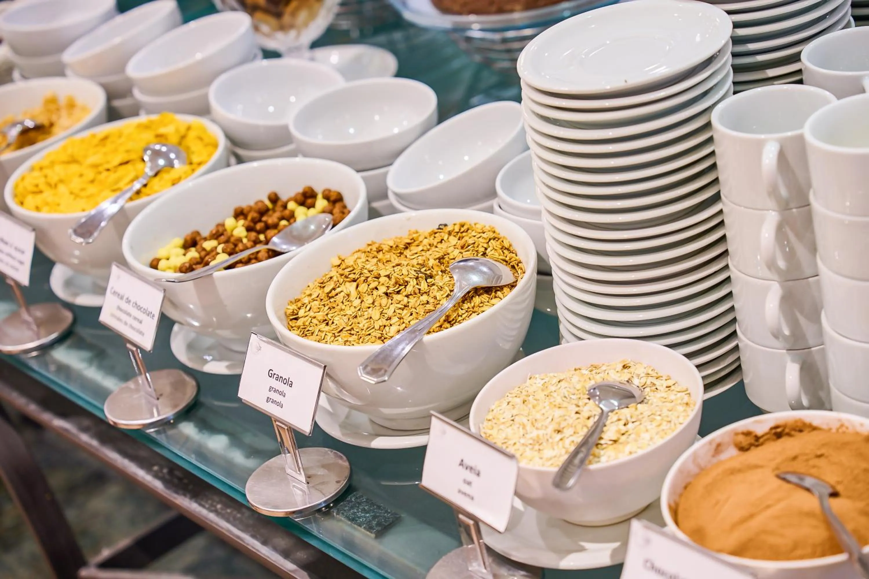 Breakfast in South American Copacabana Hotel