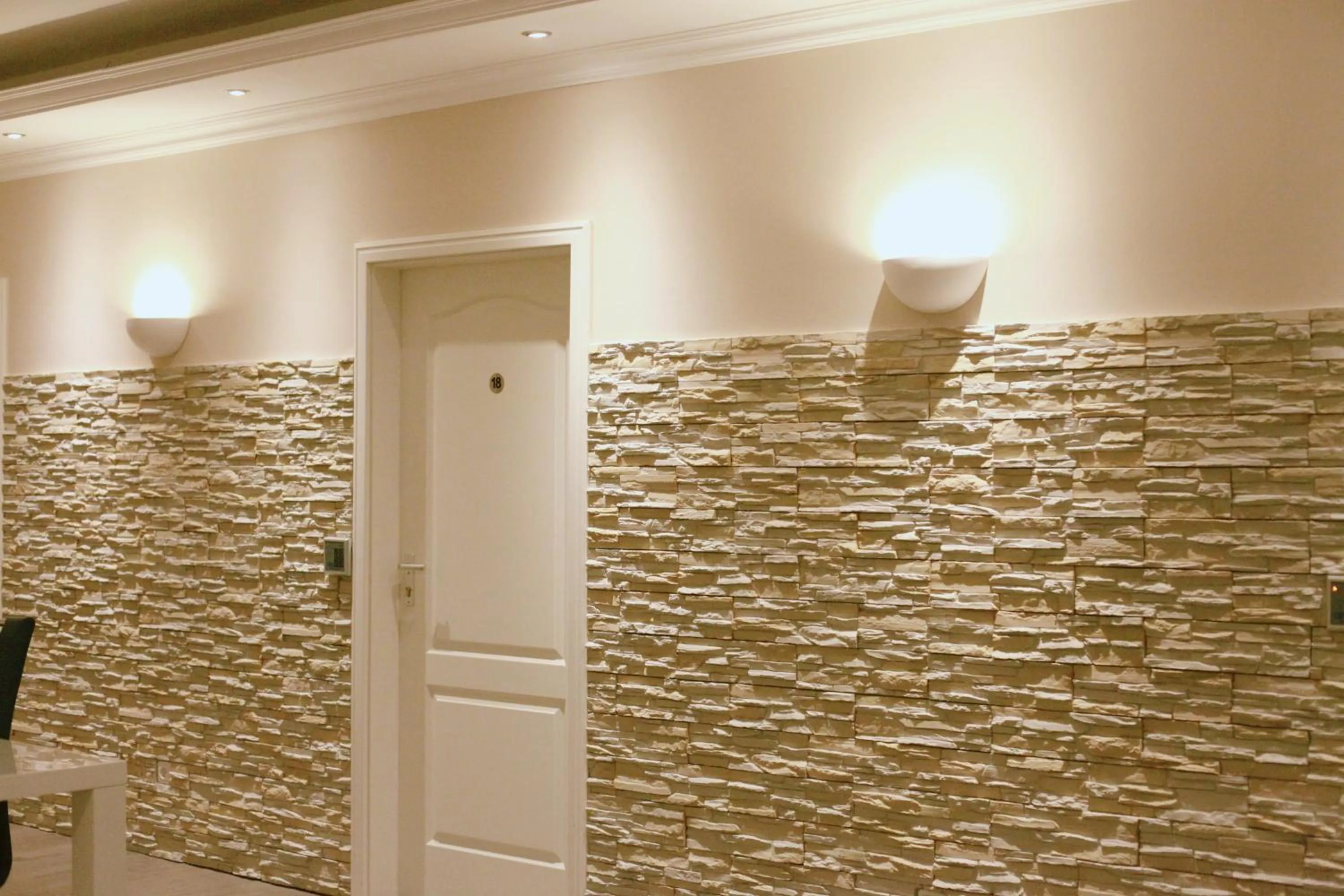 Decorative detail in MAC City Hostel