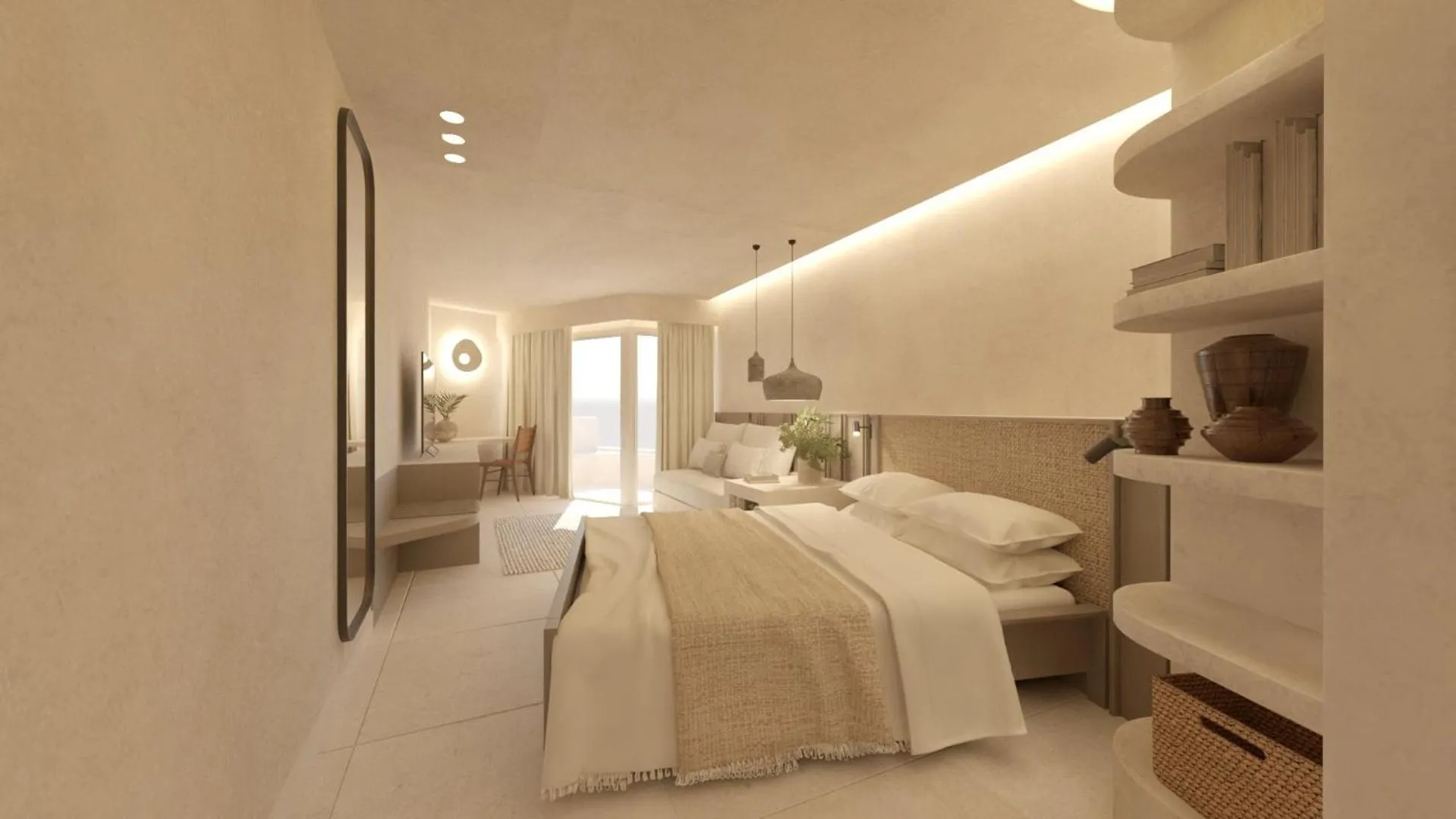 Bed in Hotel Sahara Playa