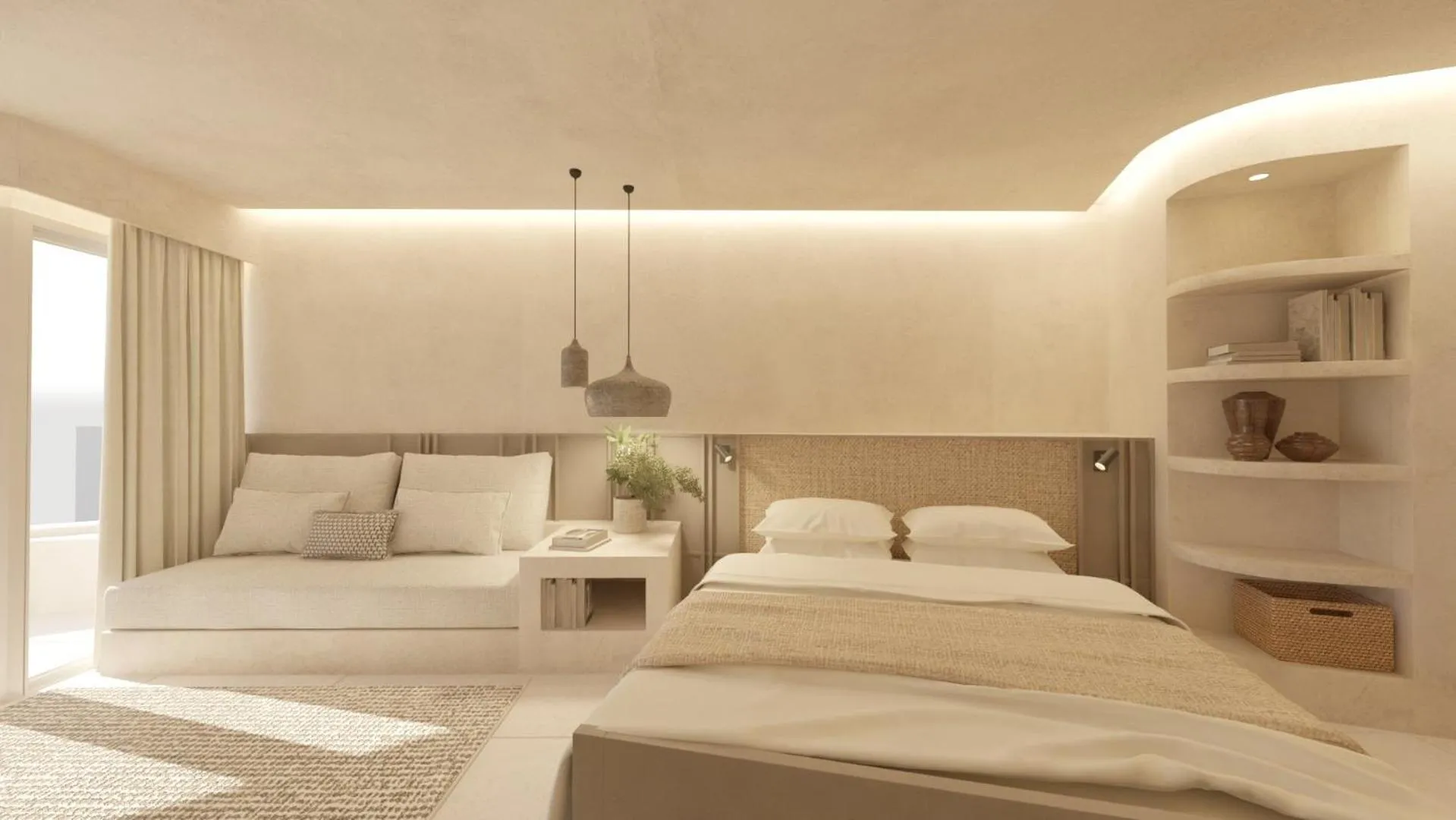 Bed in Hotel Sahara Playa