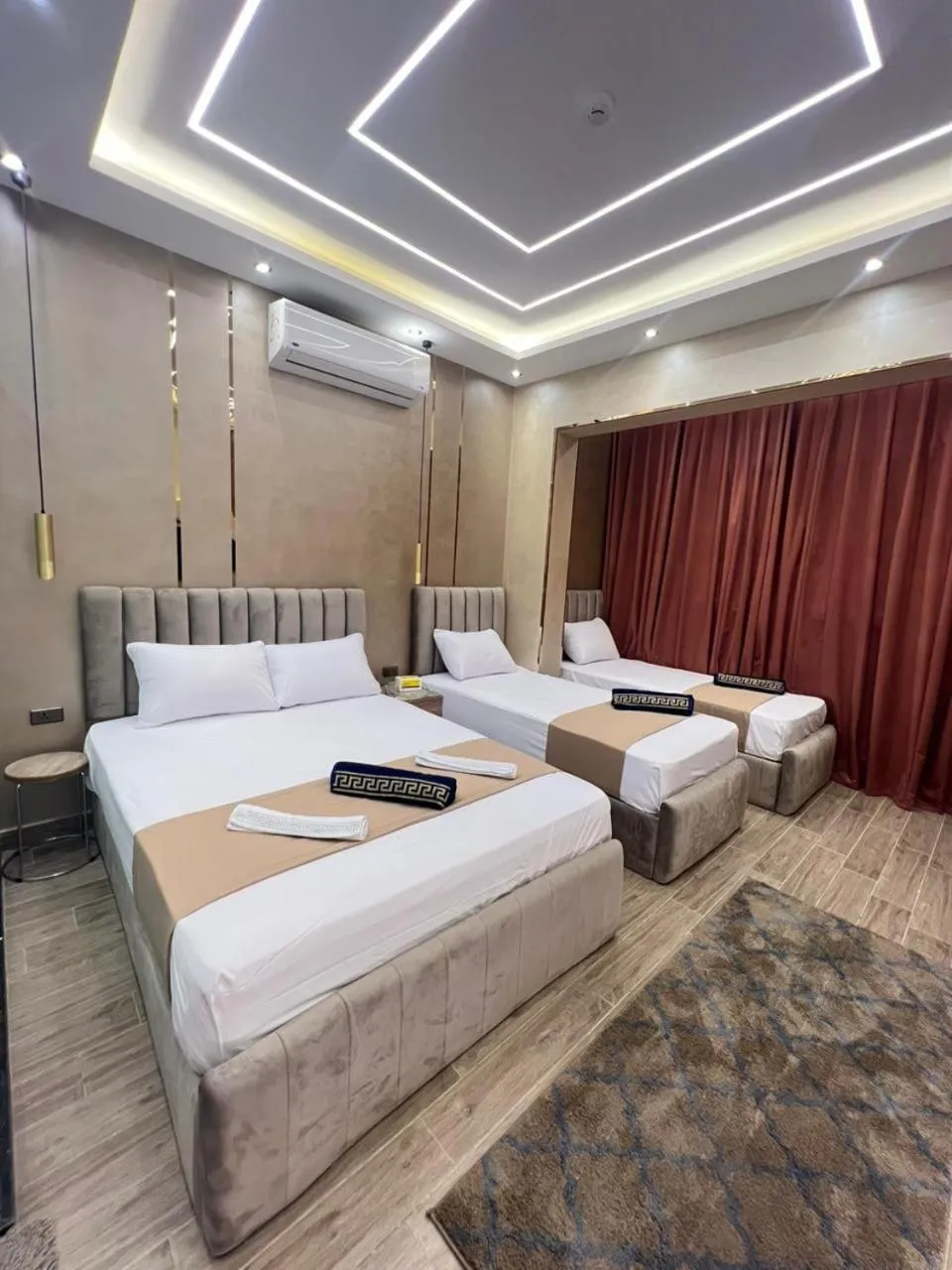 Bed in Cairo Crystal Hotel