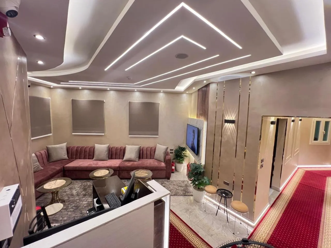 Seating area in Cairo Crystal Hotel