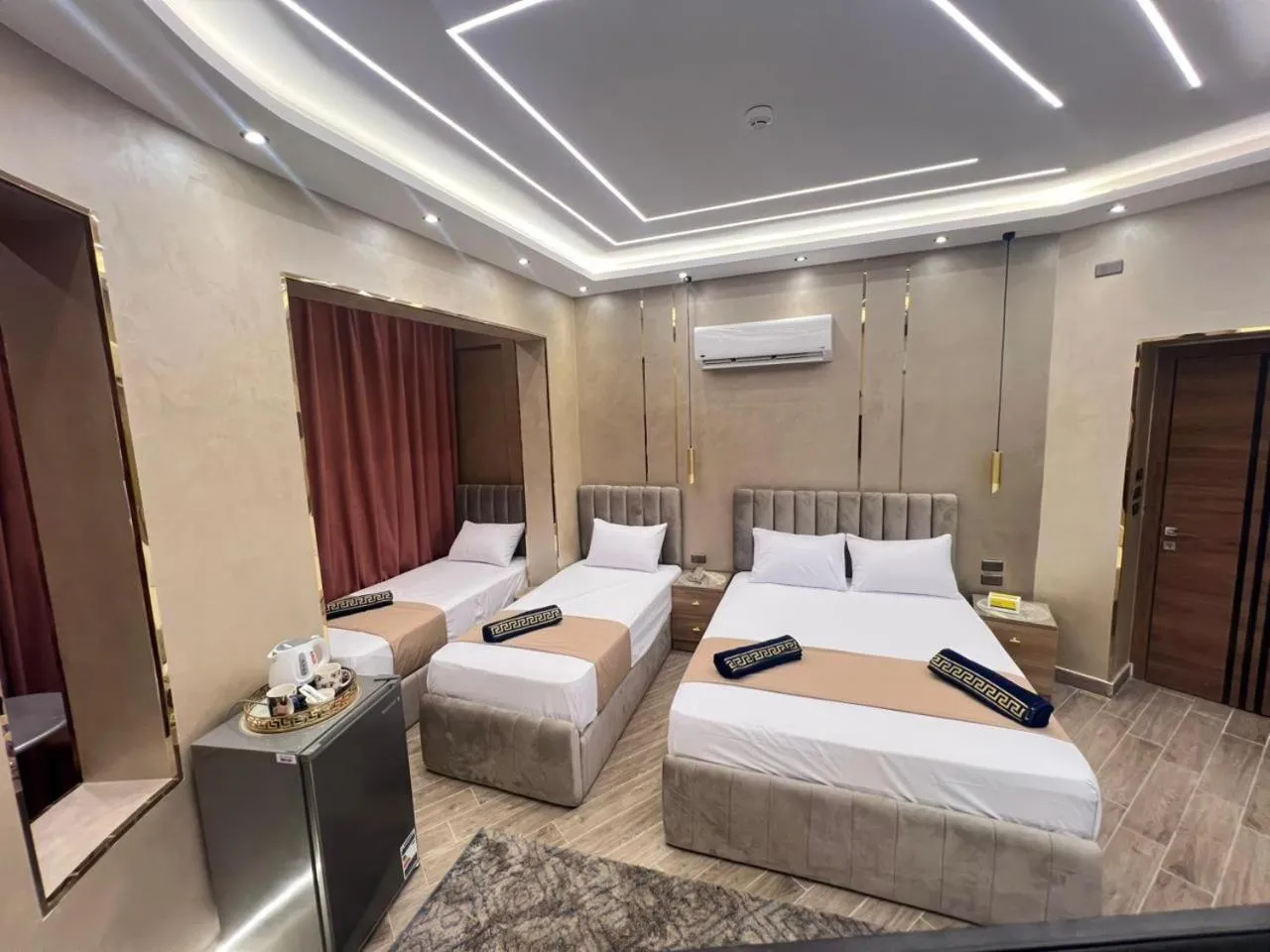 Bed in Cairo Crystal Hotel
