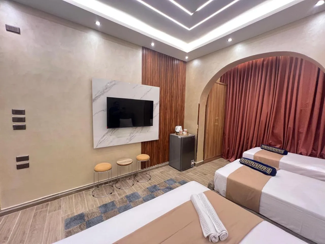 TV and multimedia, Bed in Cairo Crystal Hotel
