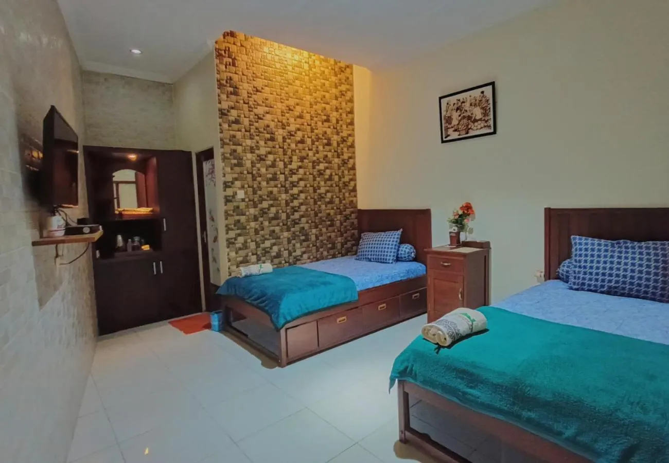 Bed in Ndalem Winie Asri