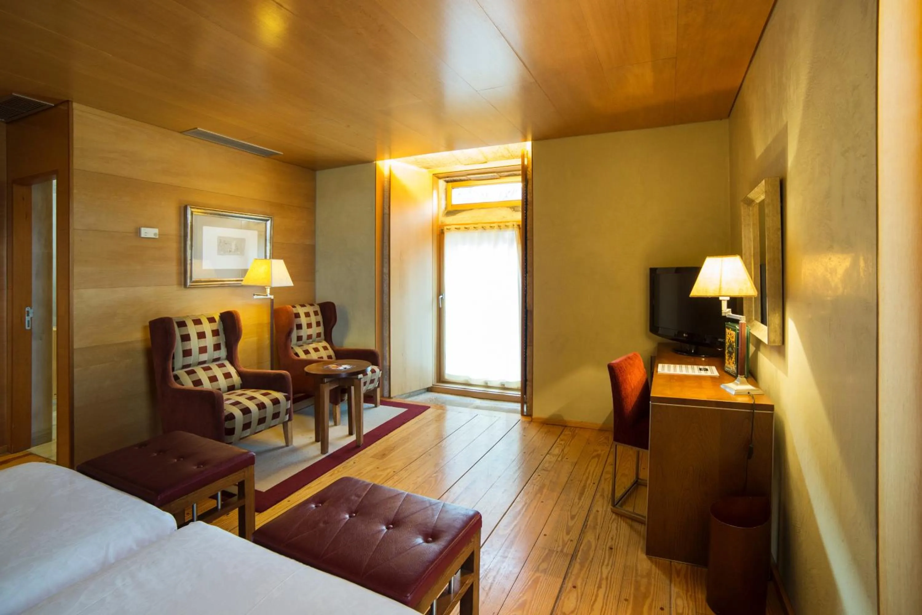 Decorative detail, Bed in Parador de Santo Estevo