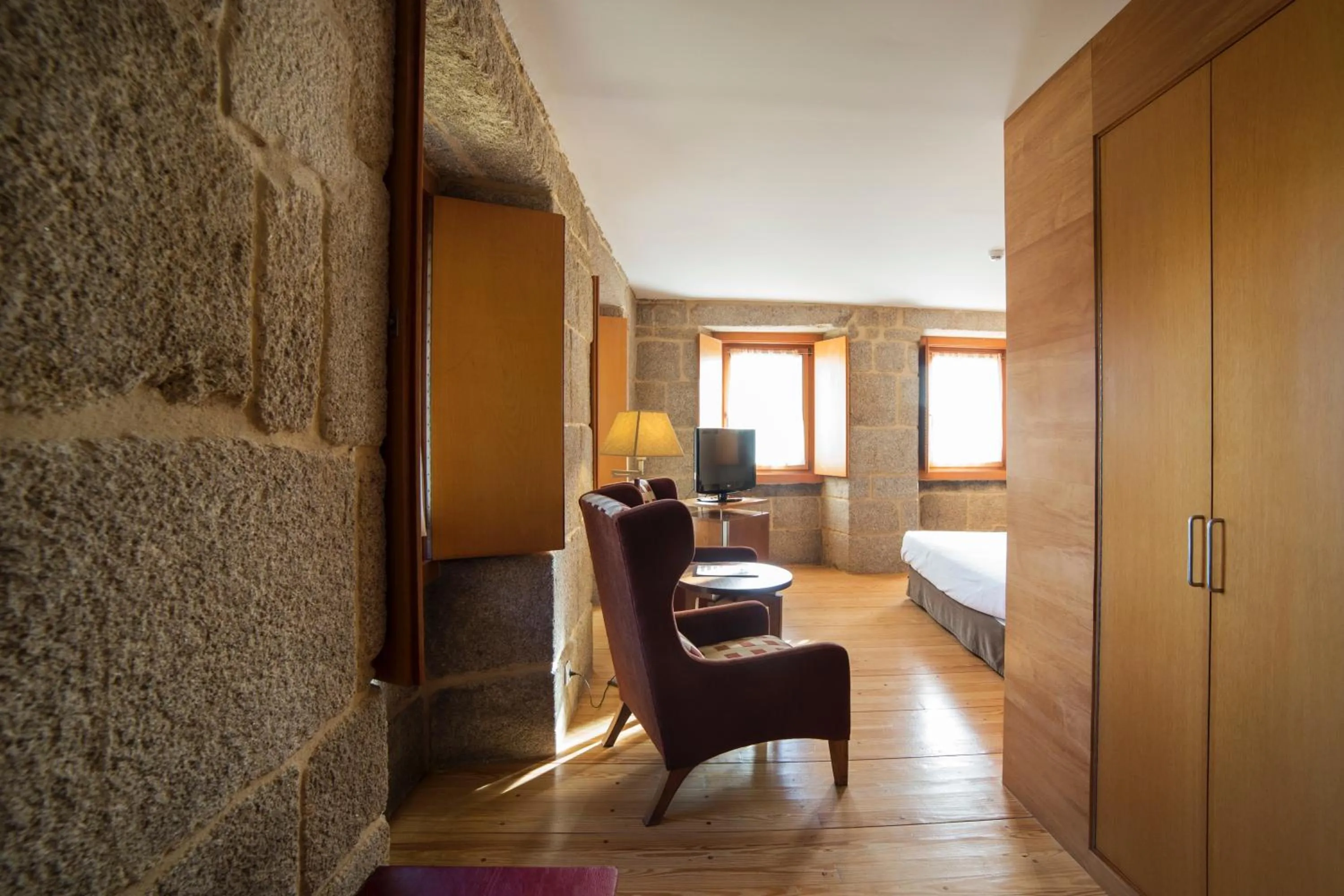 Decorative detail, Bed in Parador de Santo Estevo