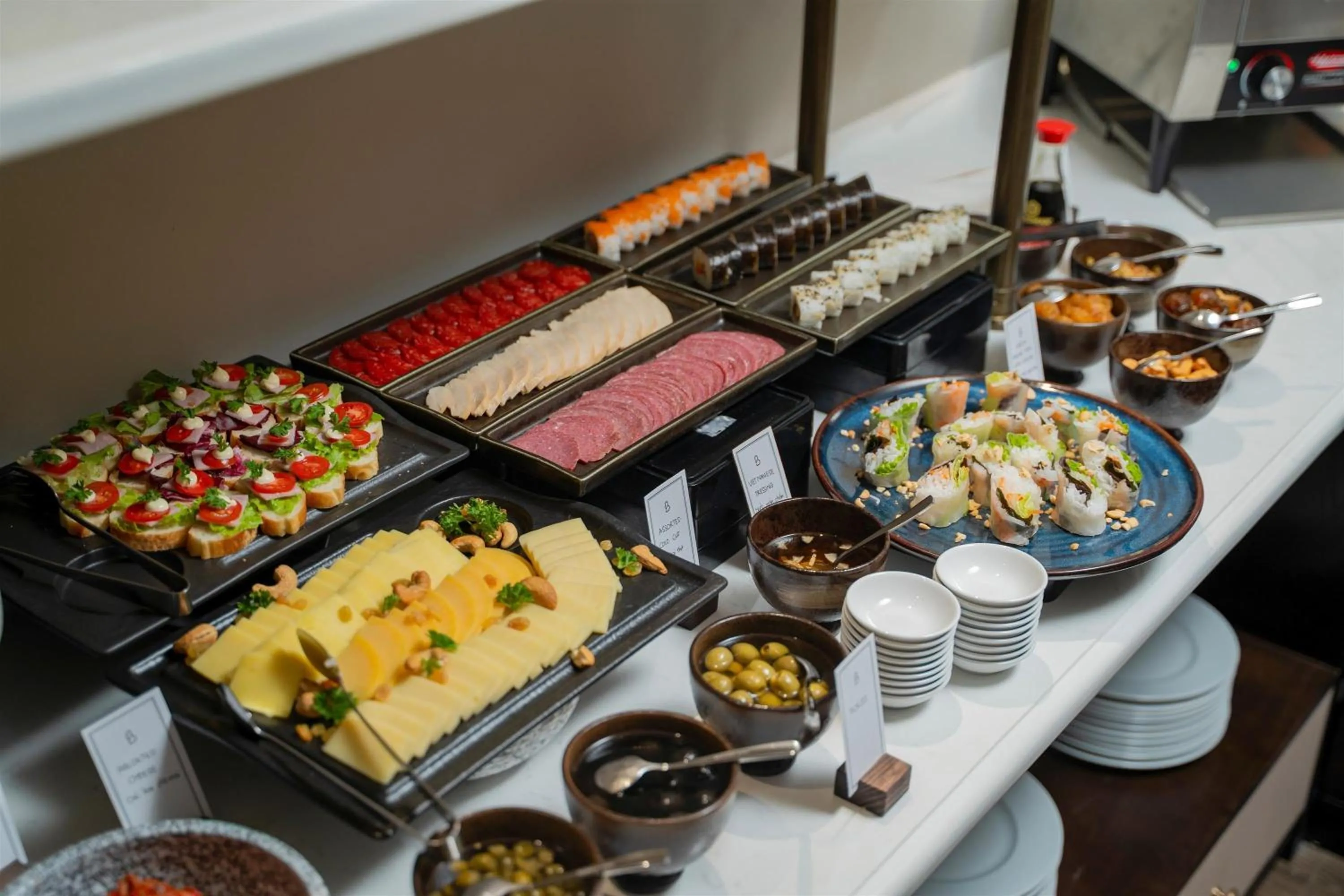 Buffet breakfast in Bespoke Boutique Hotel Hanoi