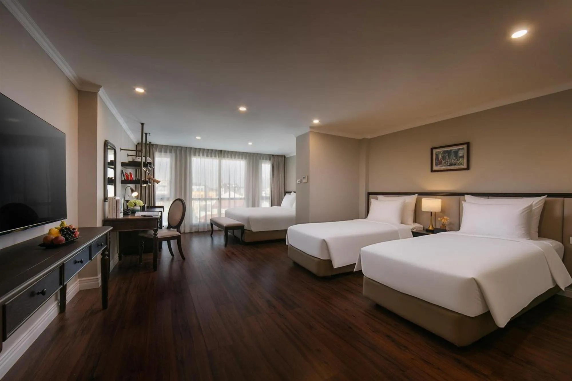 Photo of the whole room, Bed in Bespoke Boutique Hotel Hanoi
