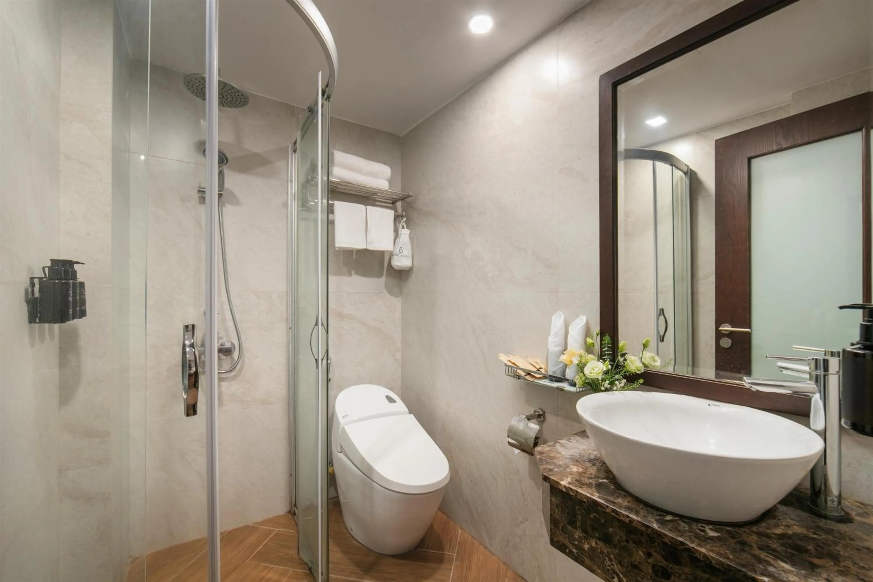 Shower in Bespoke Boutique Hotel Hanoi