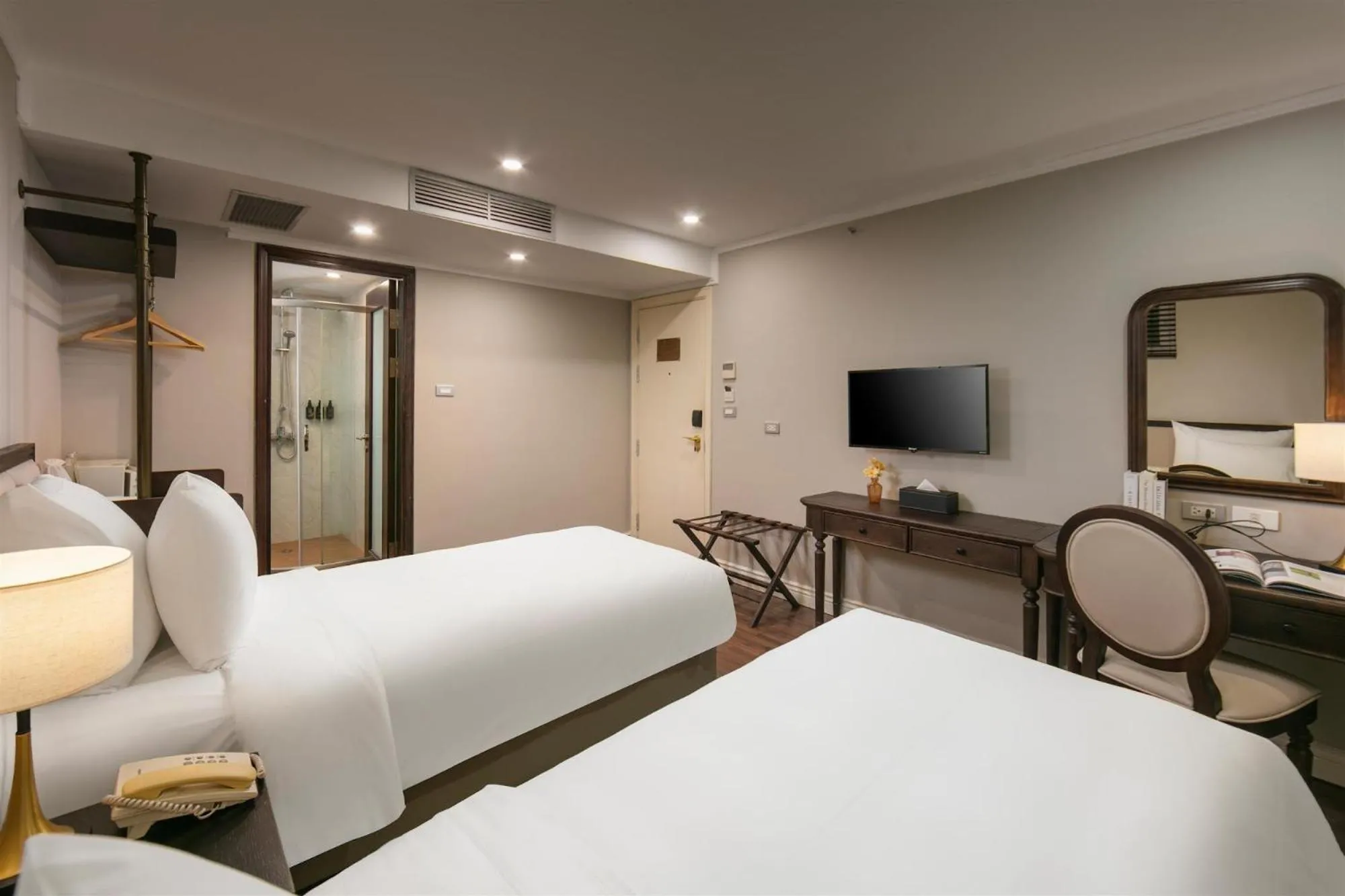 Photo of the whole room, Bed in Bespoke Boutique Hotel Hanoi