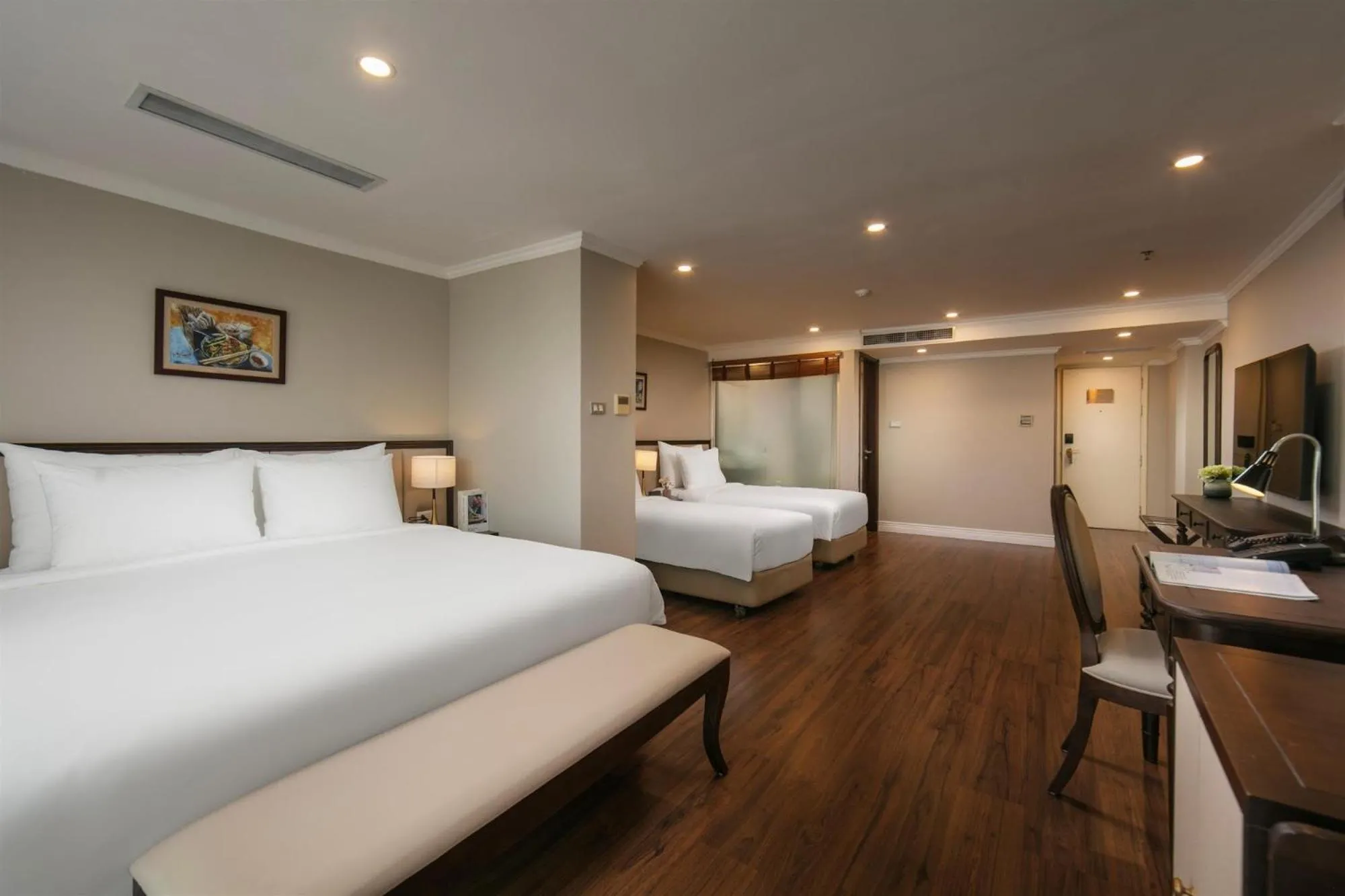 Bed in Bespoke Boutique Hotel Hanoi