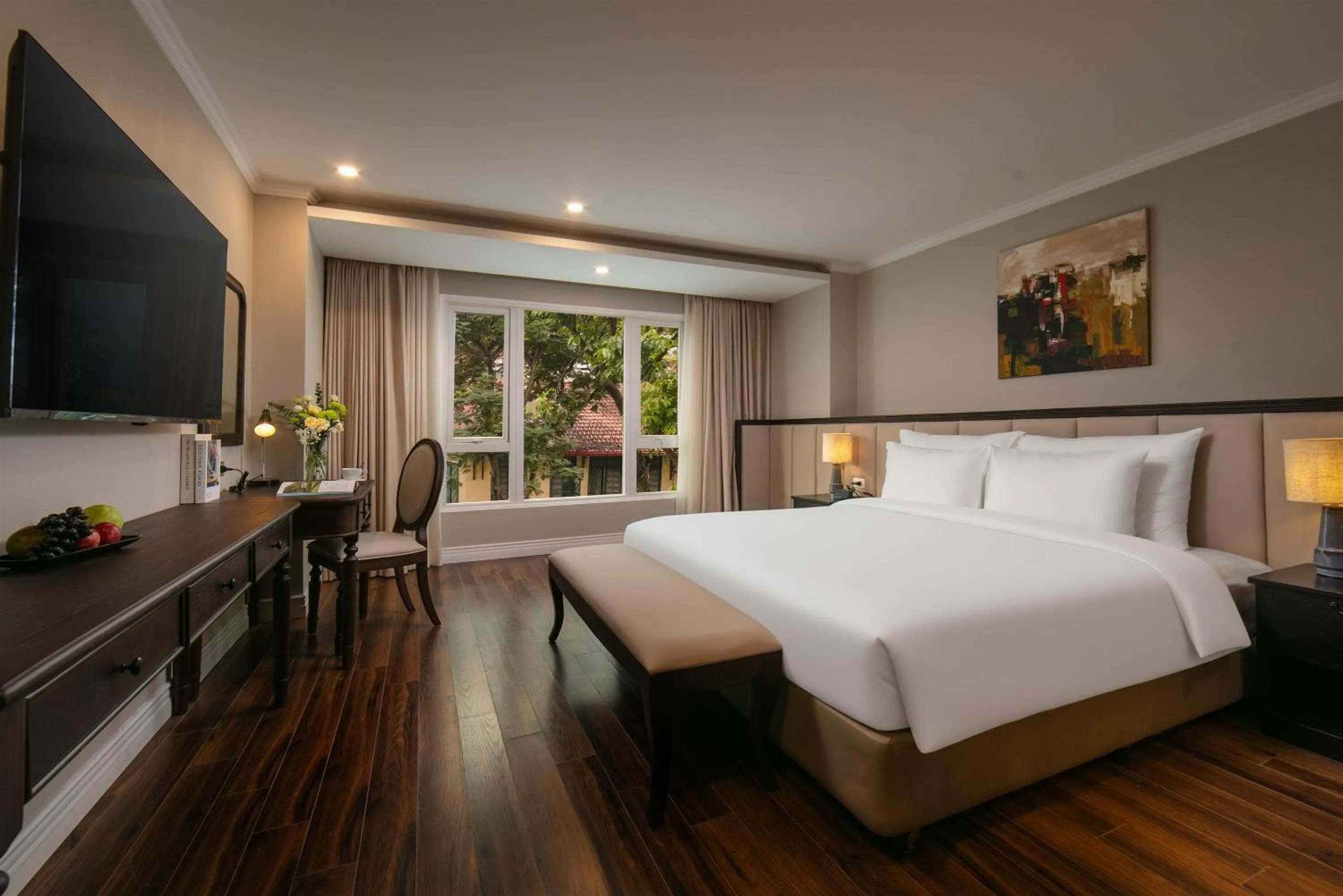 Bed in Bespoke Boutique Hotel Hanoi