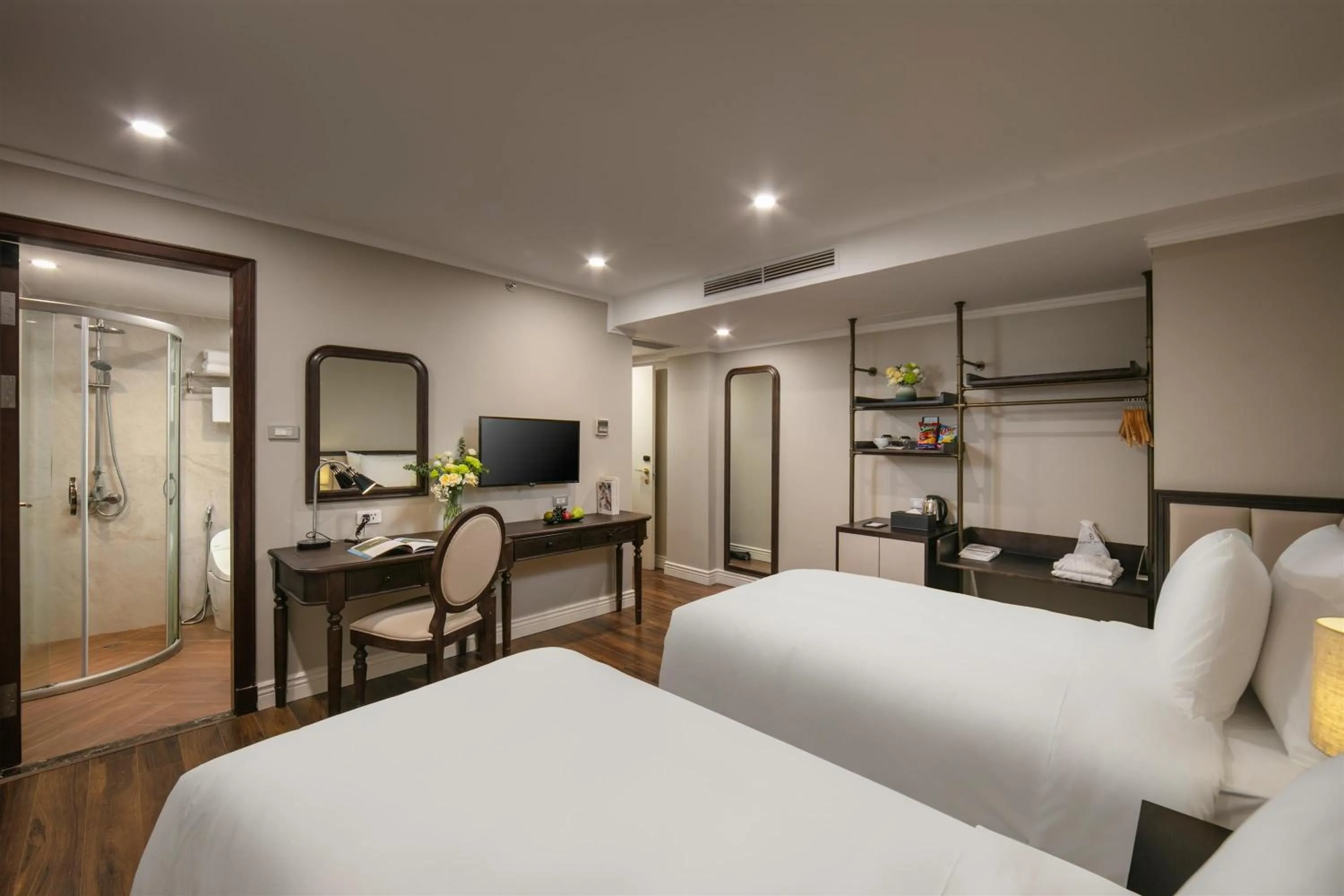 Photo of the whole room, Bed in Bespoke Boutique Hotel Hanoi