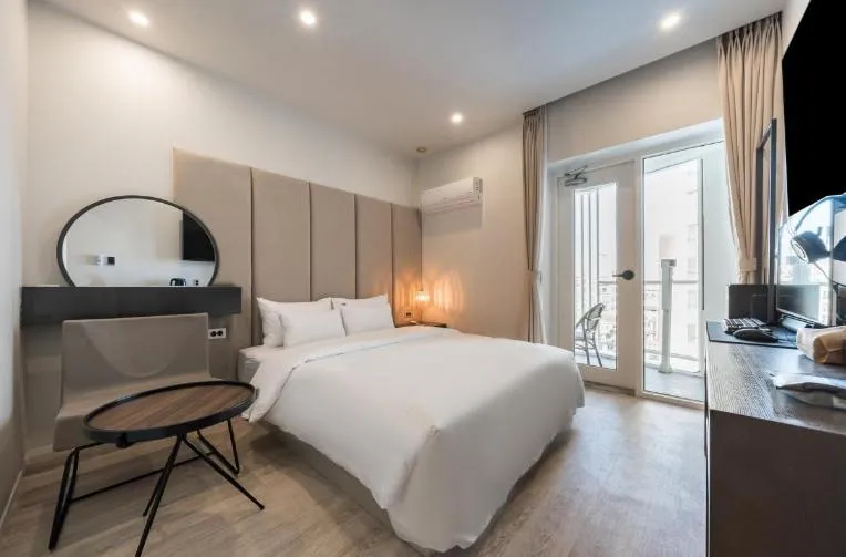 Bed in Pohang Hotel La Terrace