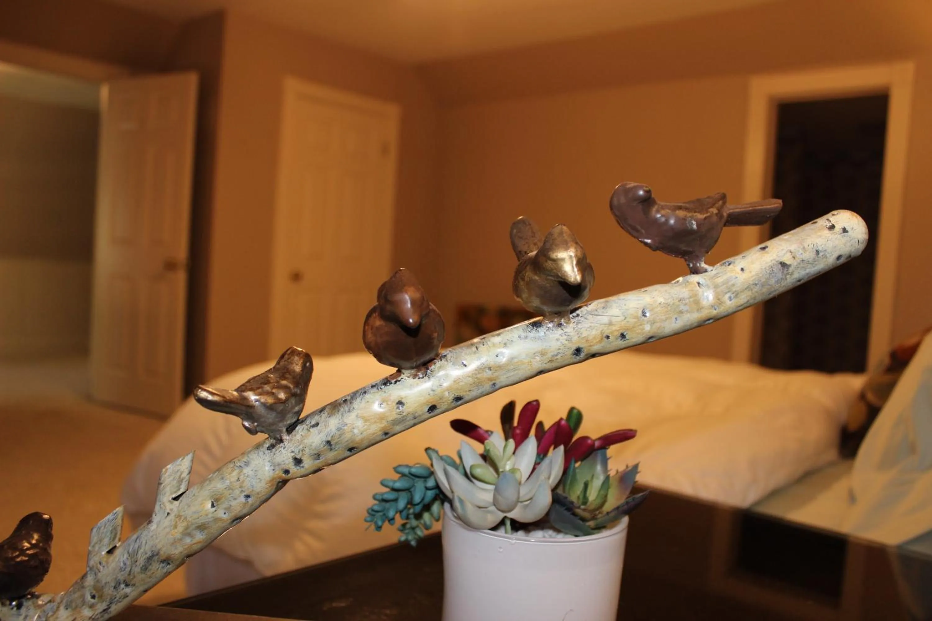 Decorative detail, Bed in Huffman House Bed & Breakfast