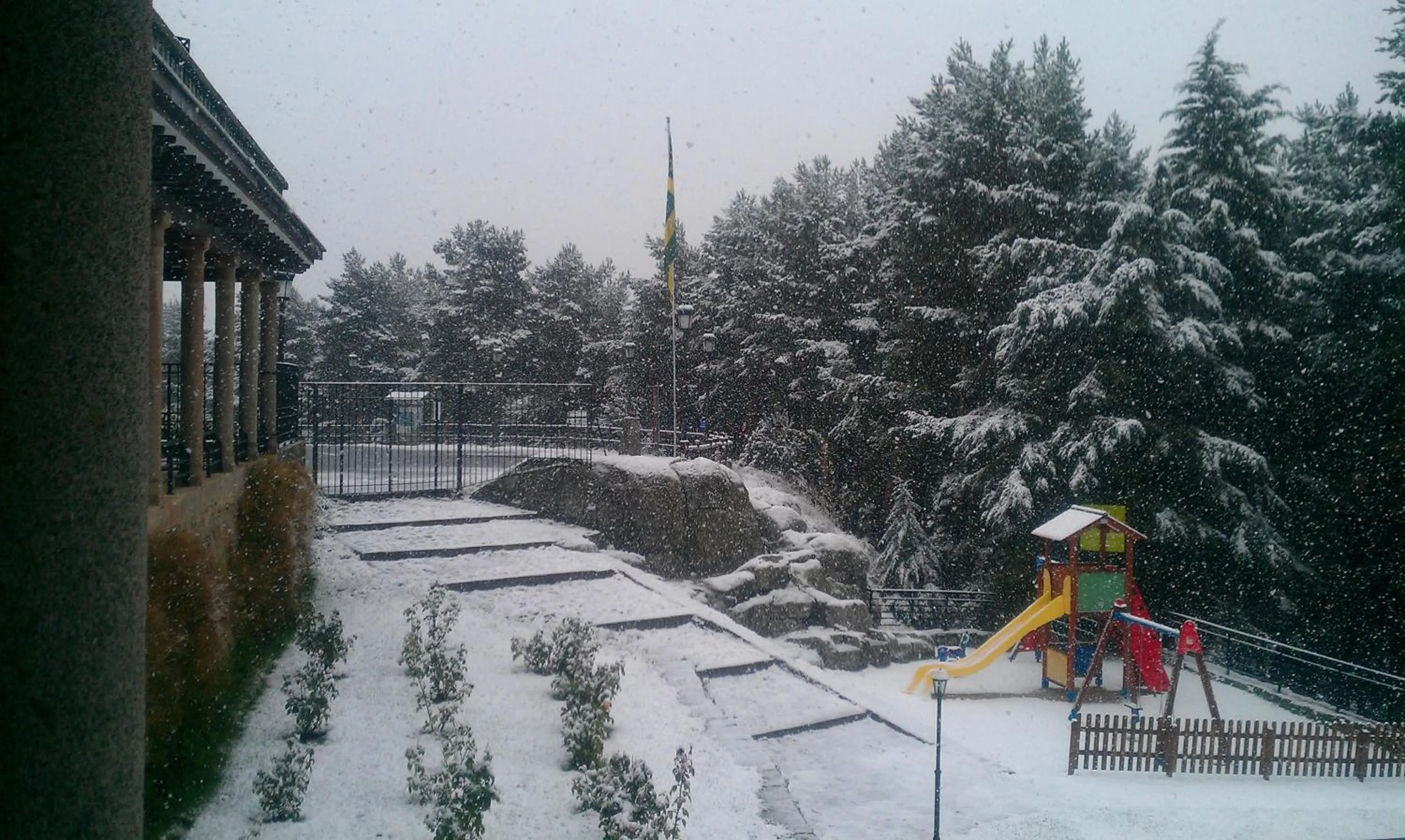 Children play ground in Parador de Gredos