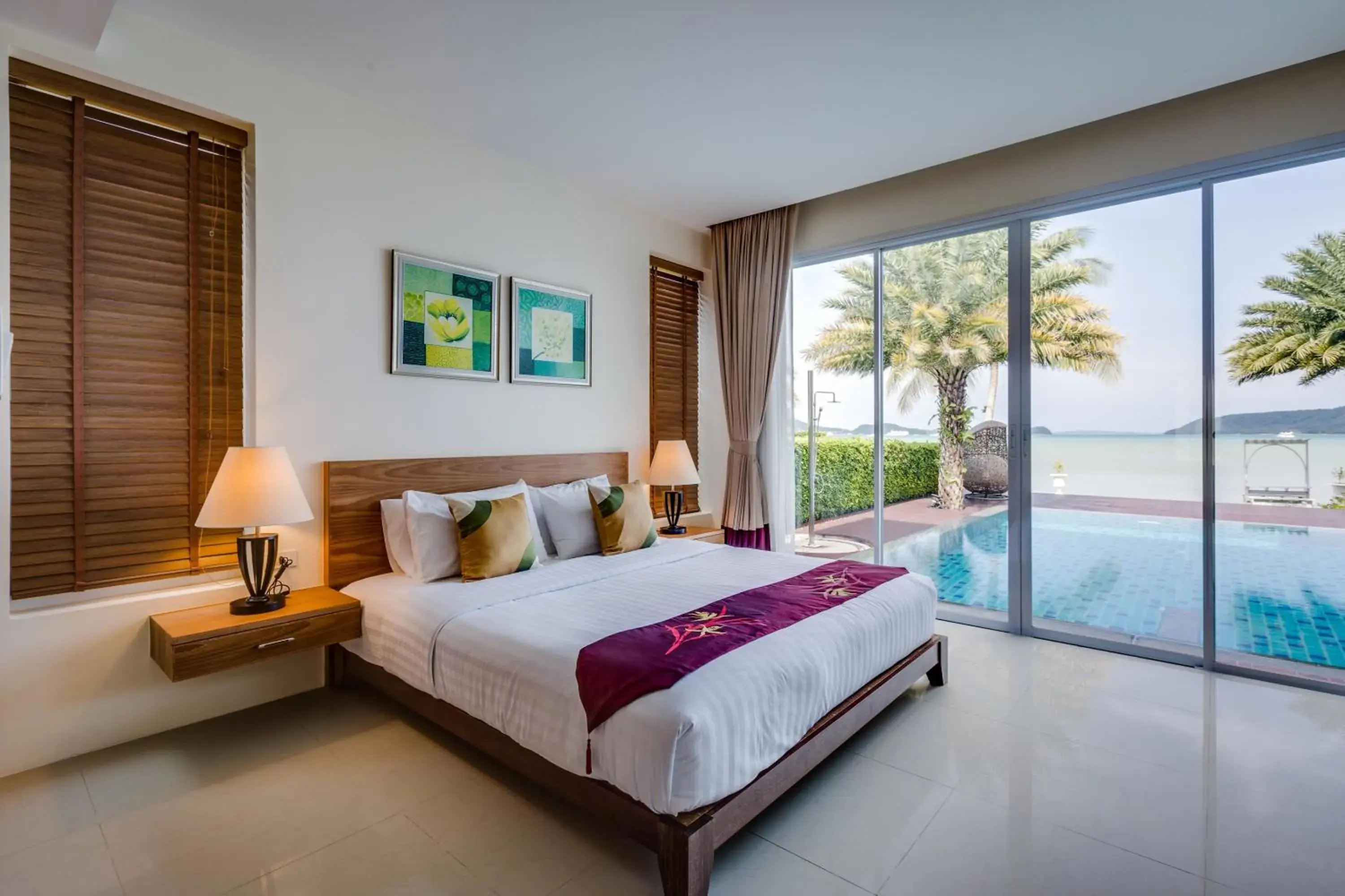 Sea view, Bed in Fisherman Way Beach Villa Sea view, Bed in Fisherman Way Beach Villa