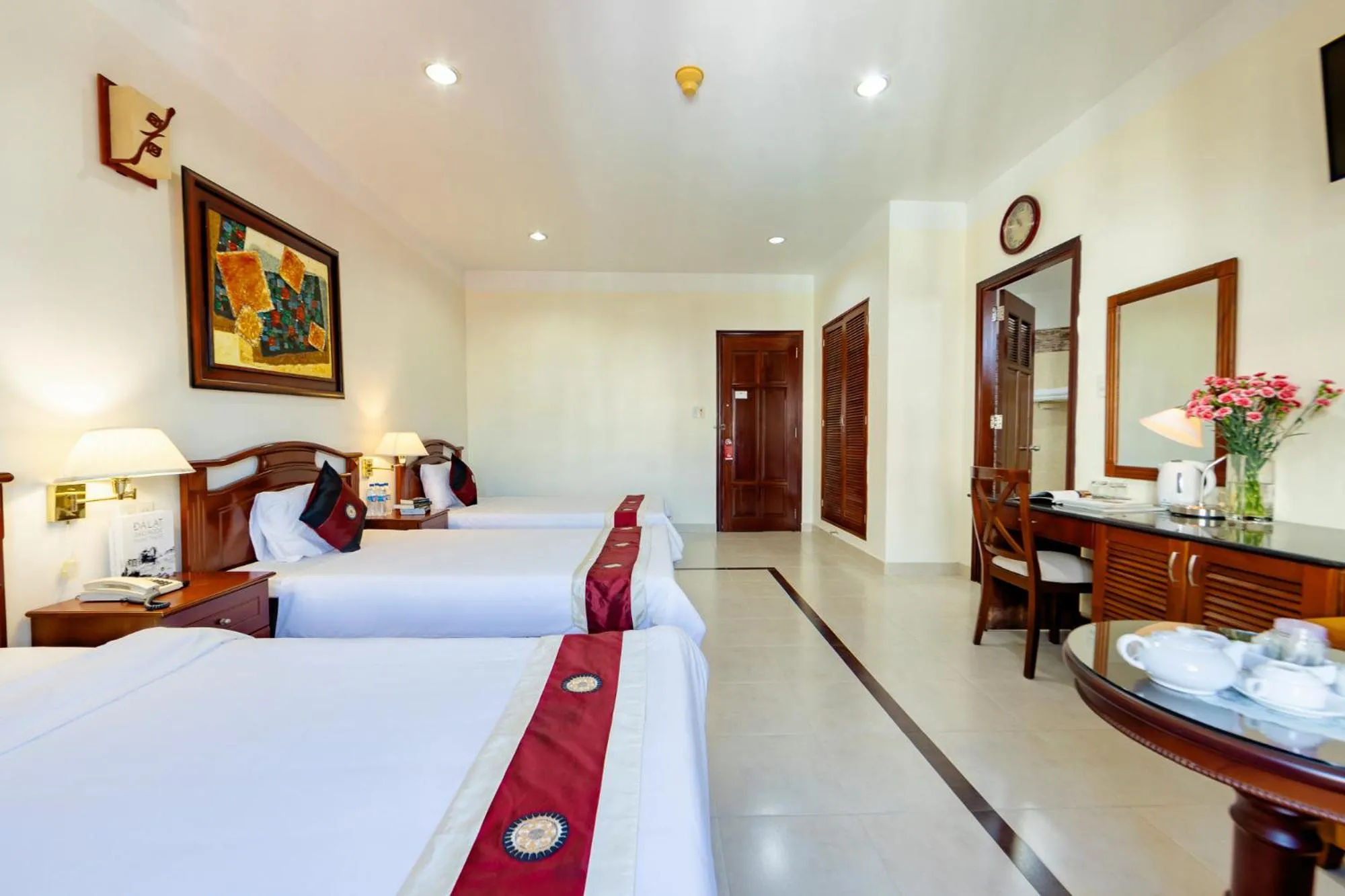 furniture, Bed in Hùng Phong Hotel - Near Dalat Market