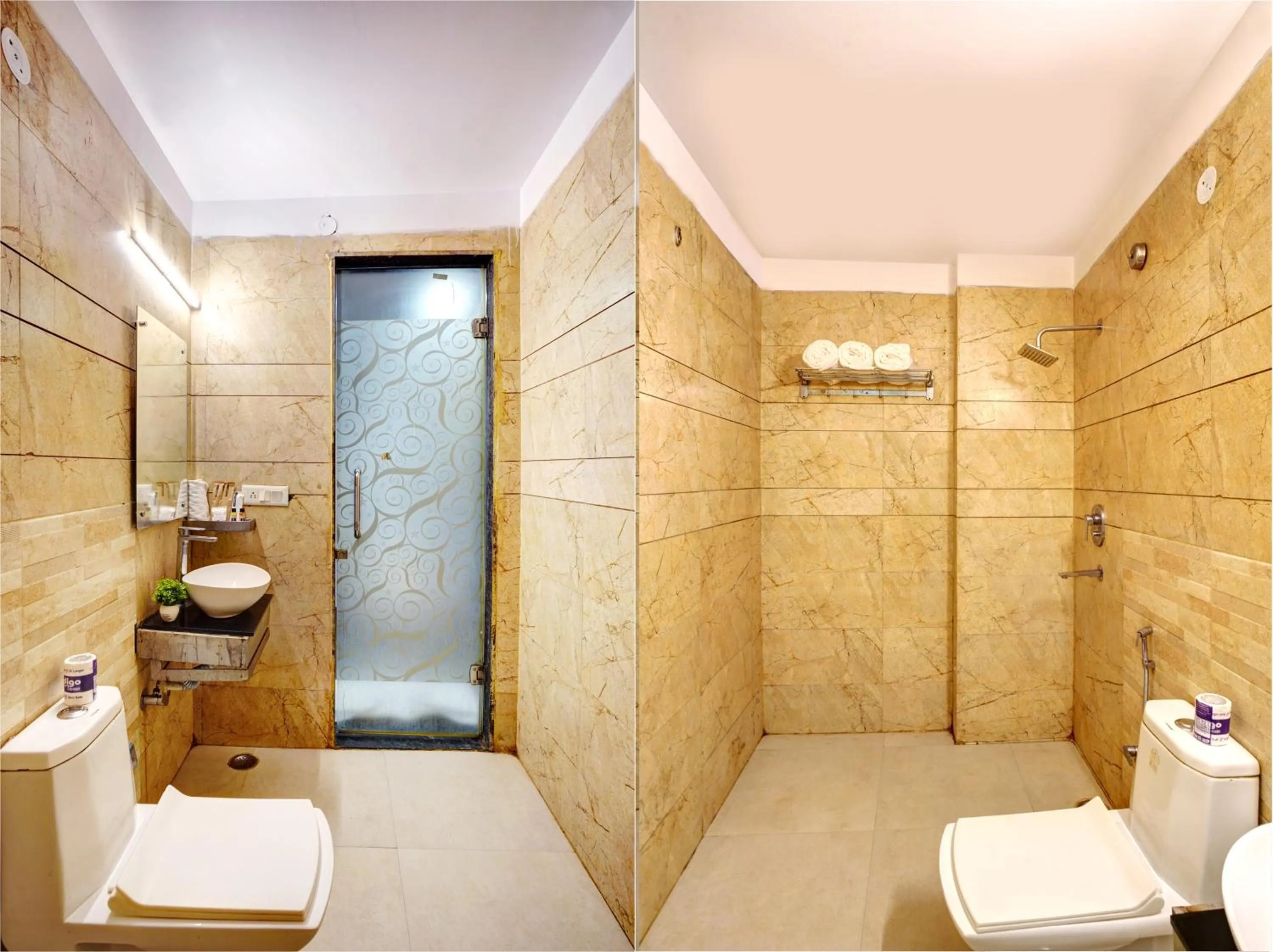 Shower in Hotel Cabana 5 Mins Walking Distance From NDLS Station