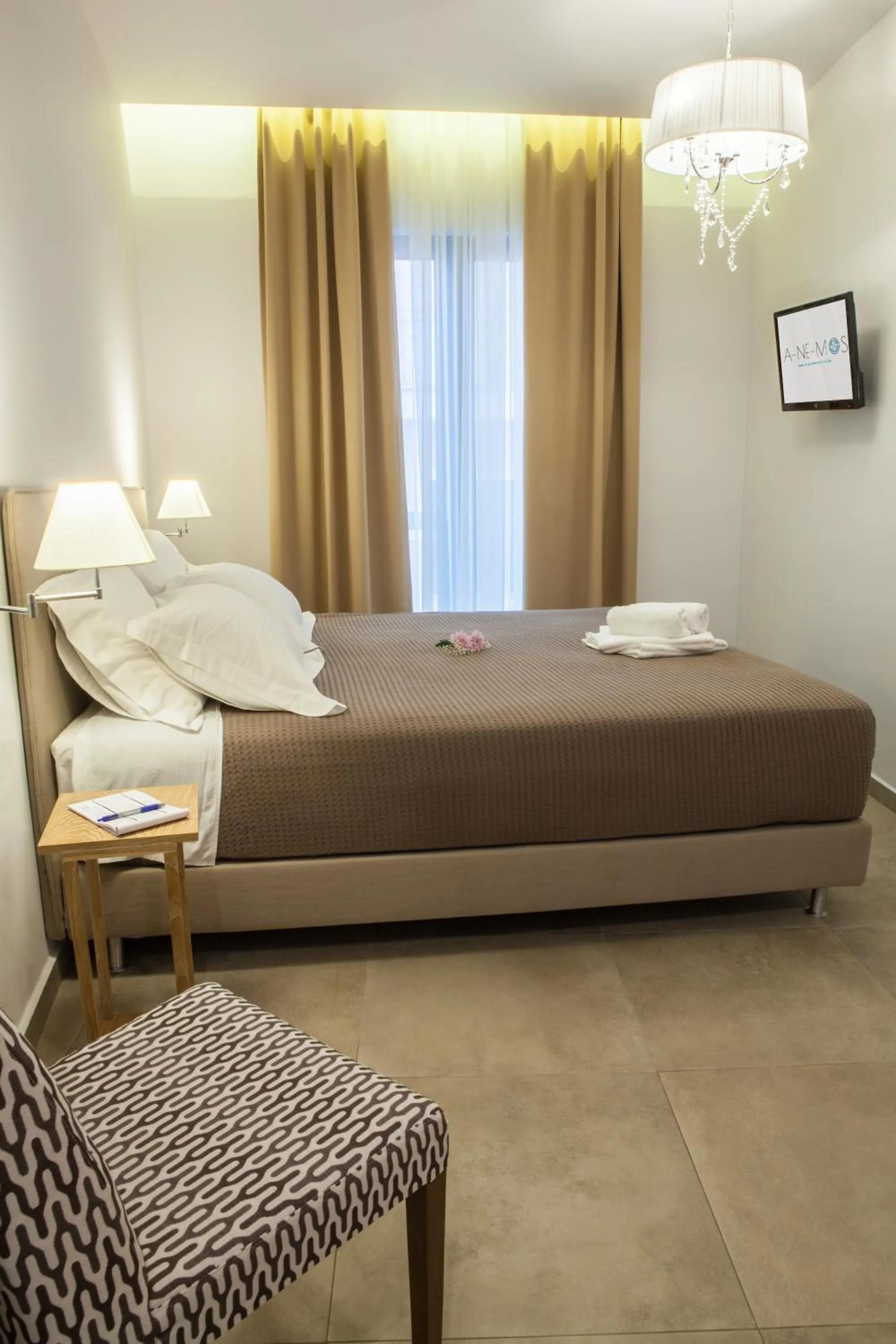 Bedroom, Bed in Anemos Rooms & Apartments