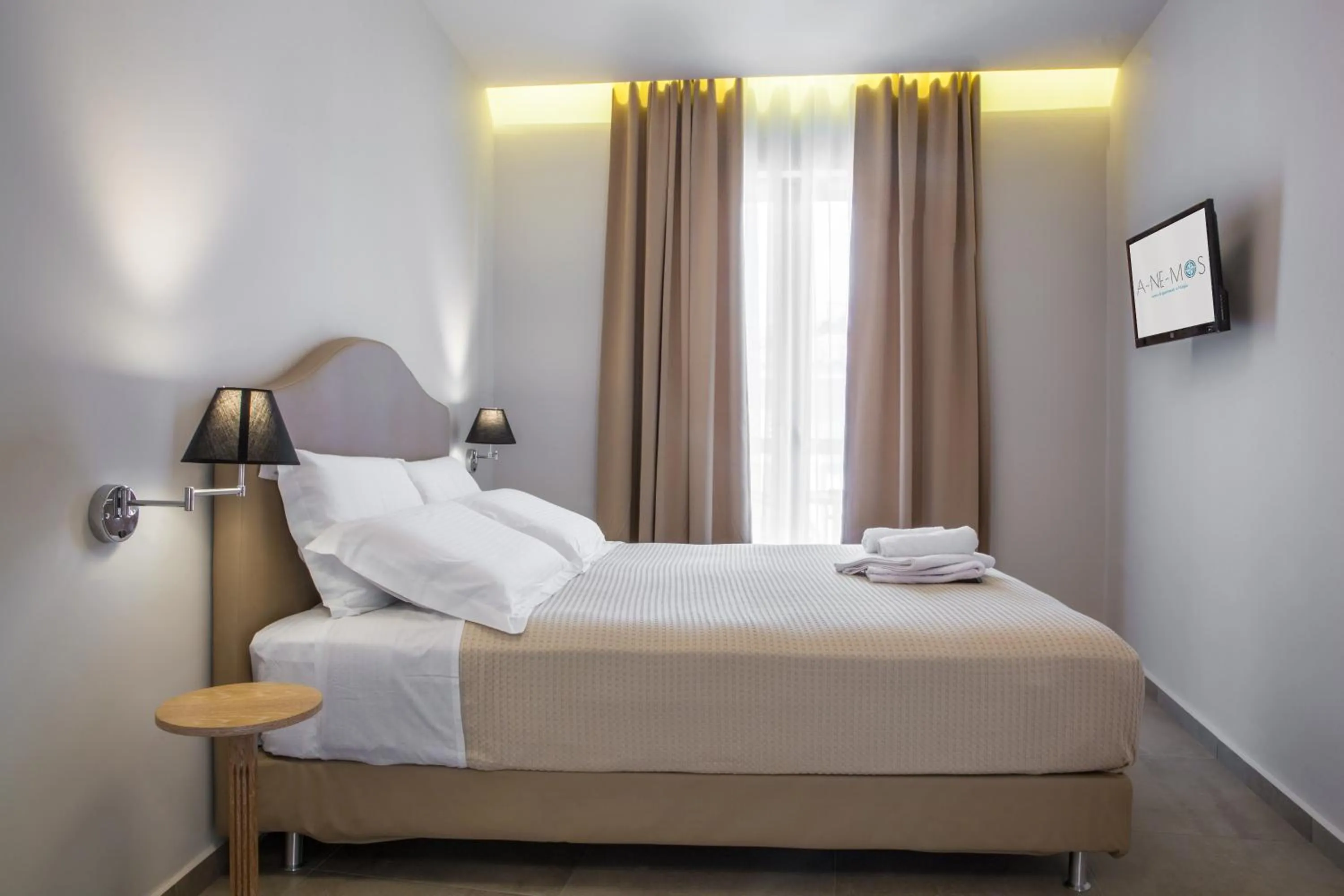 Bedroom, Bed in Anemos Rooms & Apartments