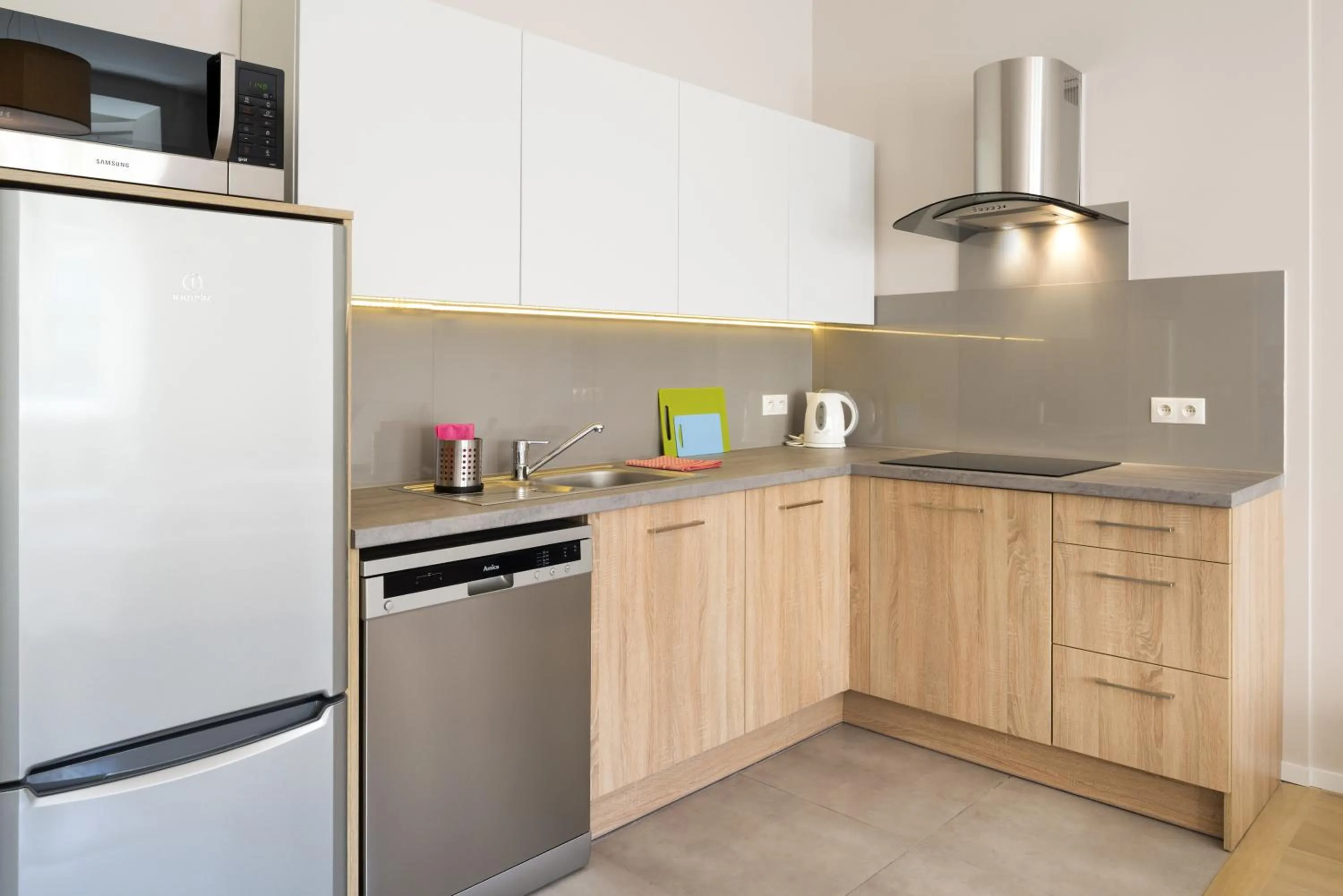 Kitchen or kitchenette in Emaus Apartments