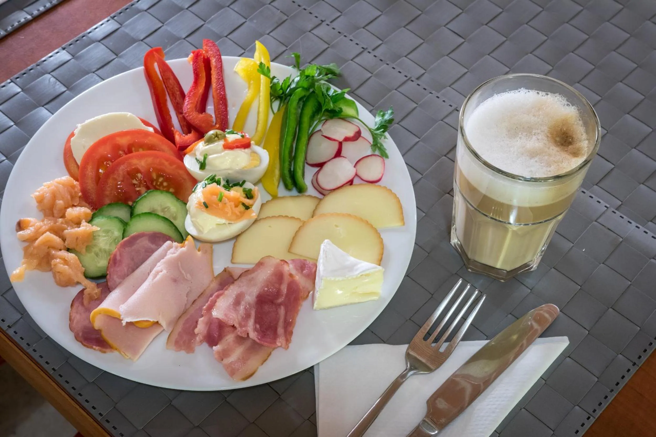 Continental breakfast in Emaus Apartments