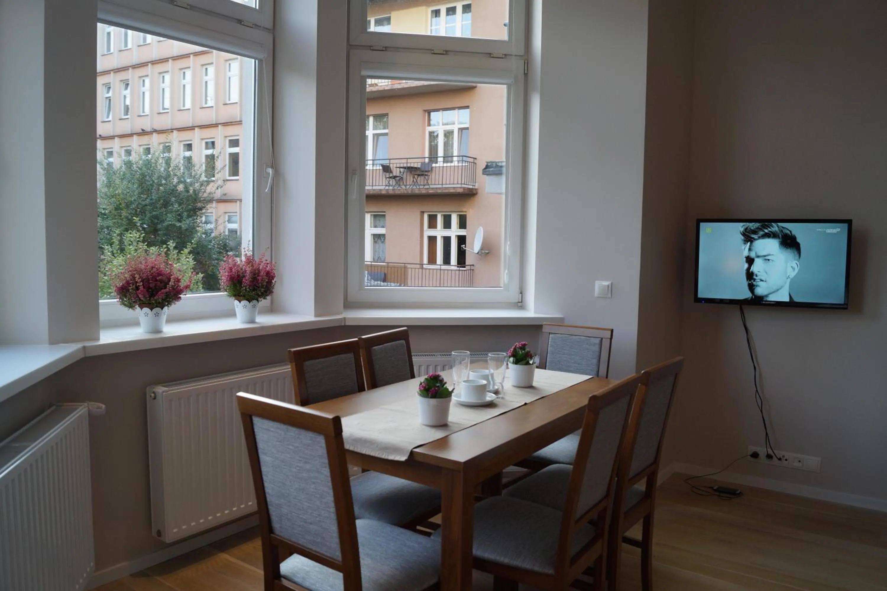 Living room in Emaus Apartments