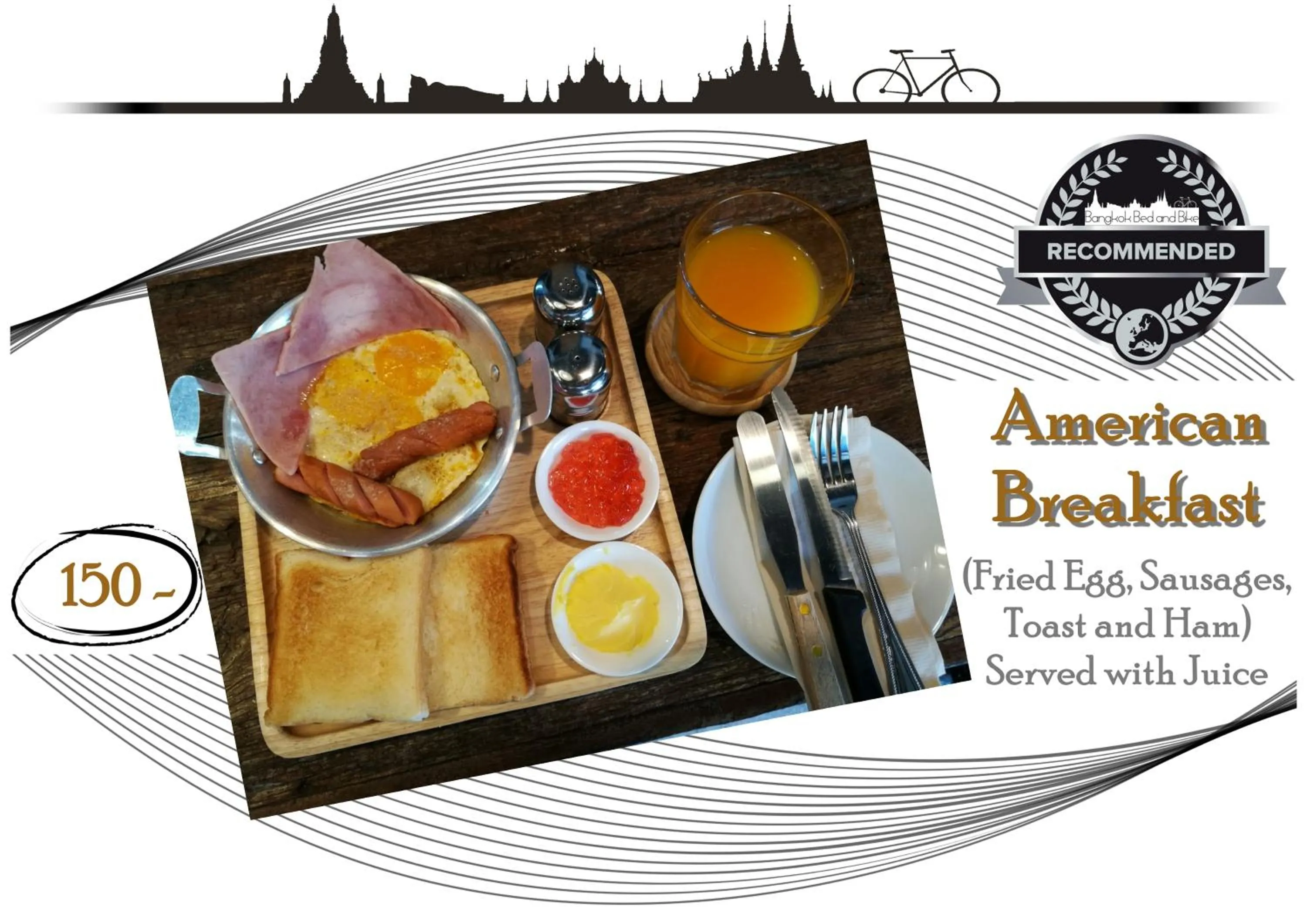 Restaurant/places to eat in Bangkok Bed and Bike