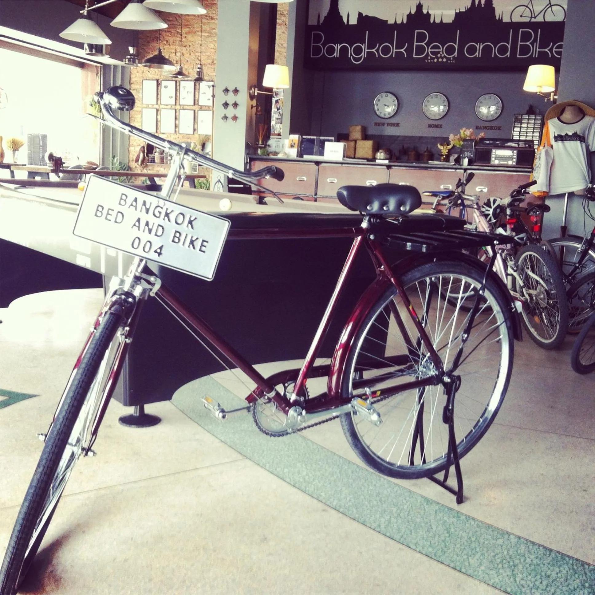 Decorative detail in Bangkok Bed and Bike