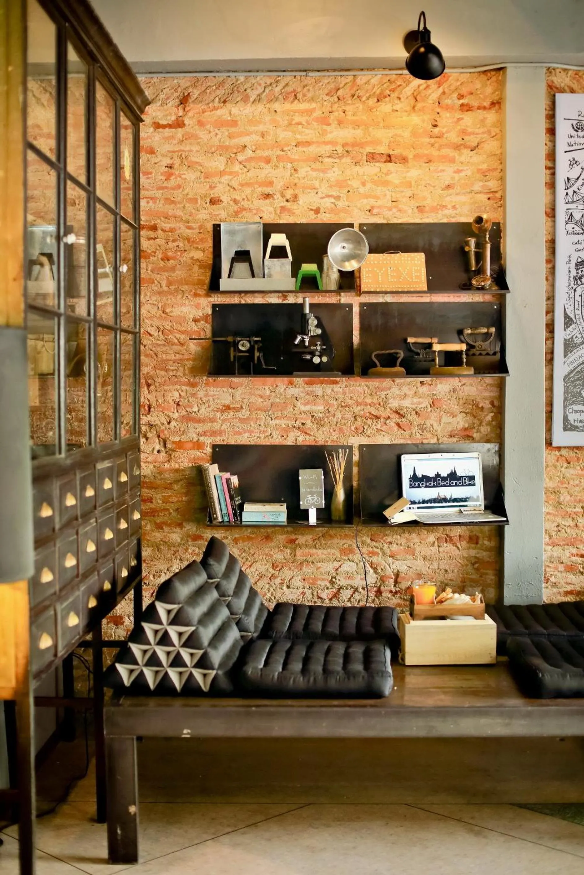 Decorative detail in Bangkok Bed and Bike