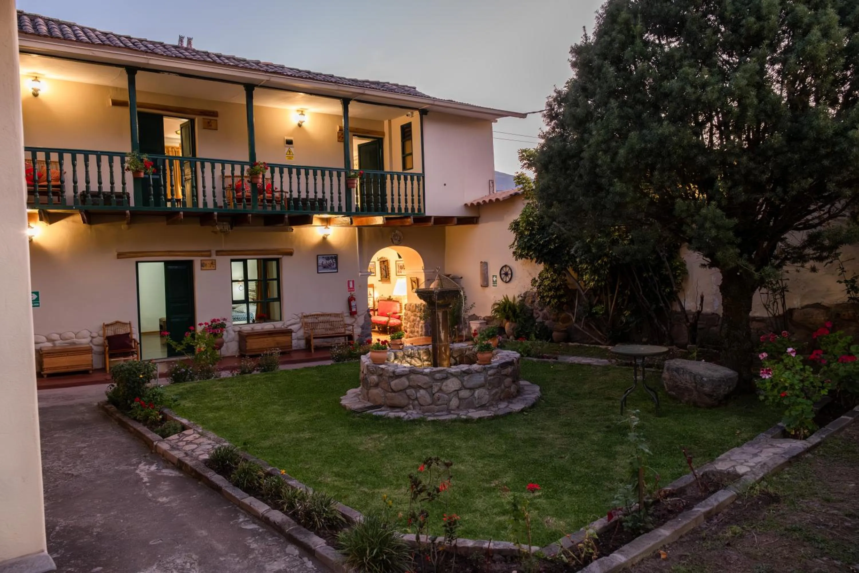 Garden view in Hospedaje La Florida